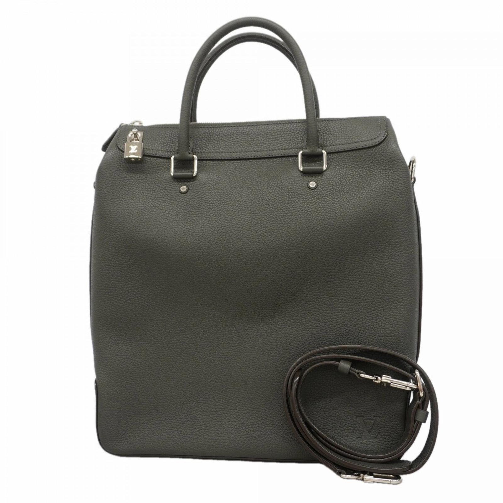 Louis Vuitton Tote Bag: Louis Vuitton Tote Bag Gray Louis Vuitton Tote Bag. Made from high-quality materials, this bag measures 37cm x 34.5cm x 9cm and features a classic design with clean lines. The iconic brand's