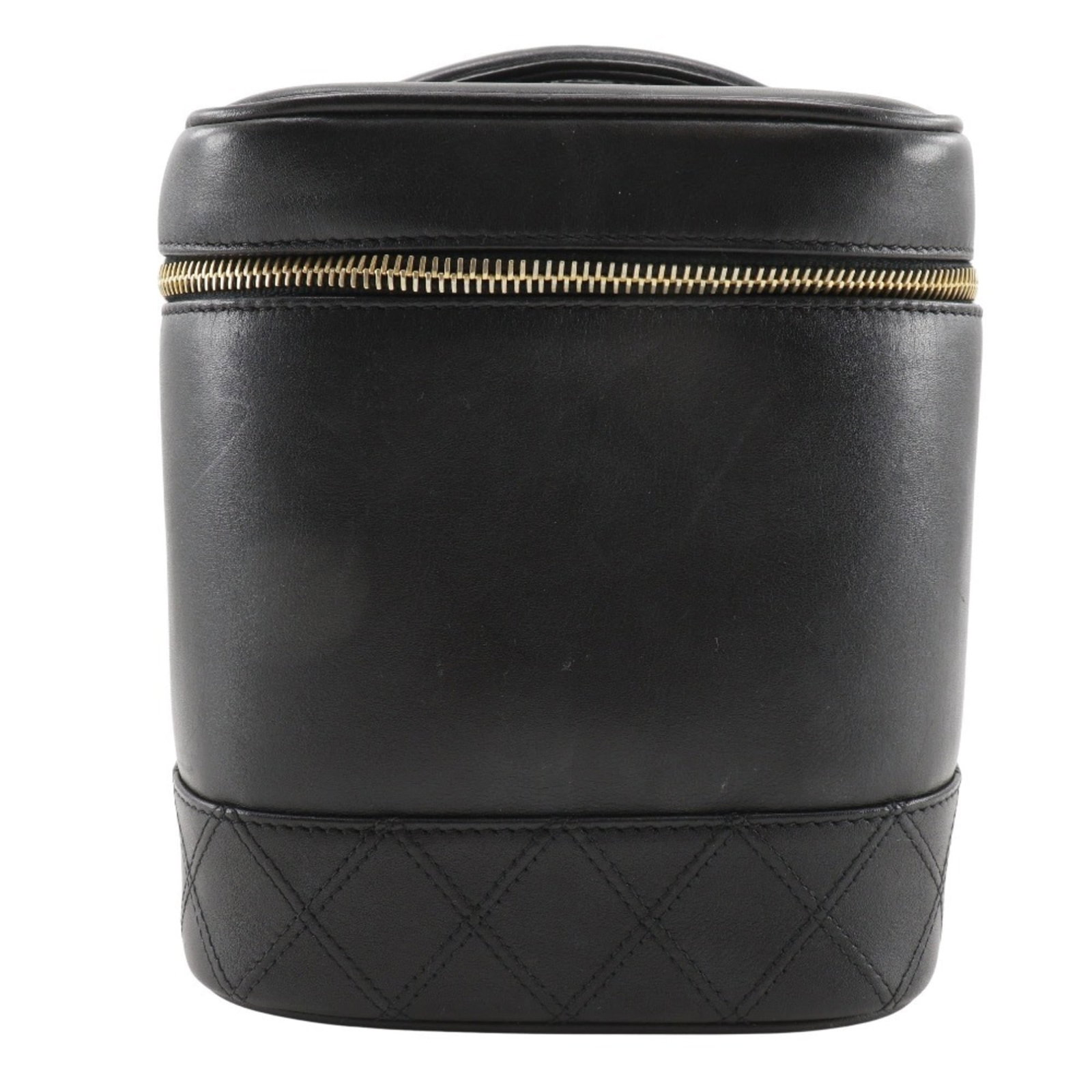 Handbag Leather Pouch By Chanel: Handbag Leather Pouch By Chanel Black lambskin leather pouch from Chanel, measuring 17.5cm x 15cm x 13cm, comes with a guarantee card. This stylish accessory features high-quality materials and