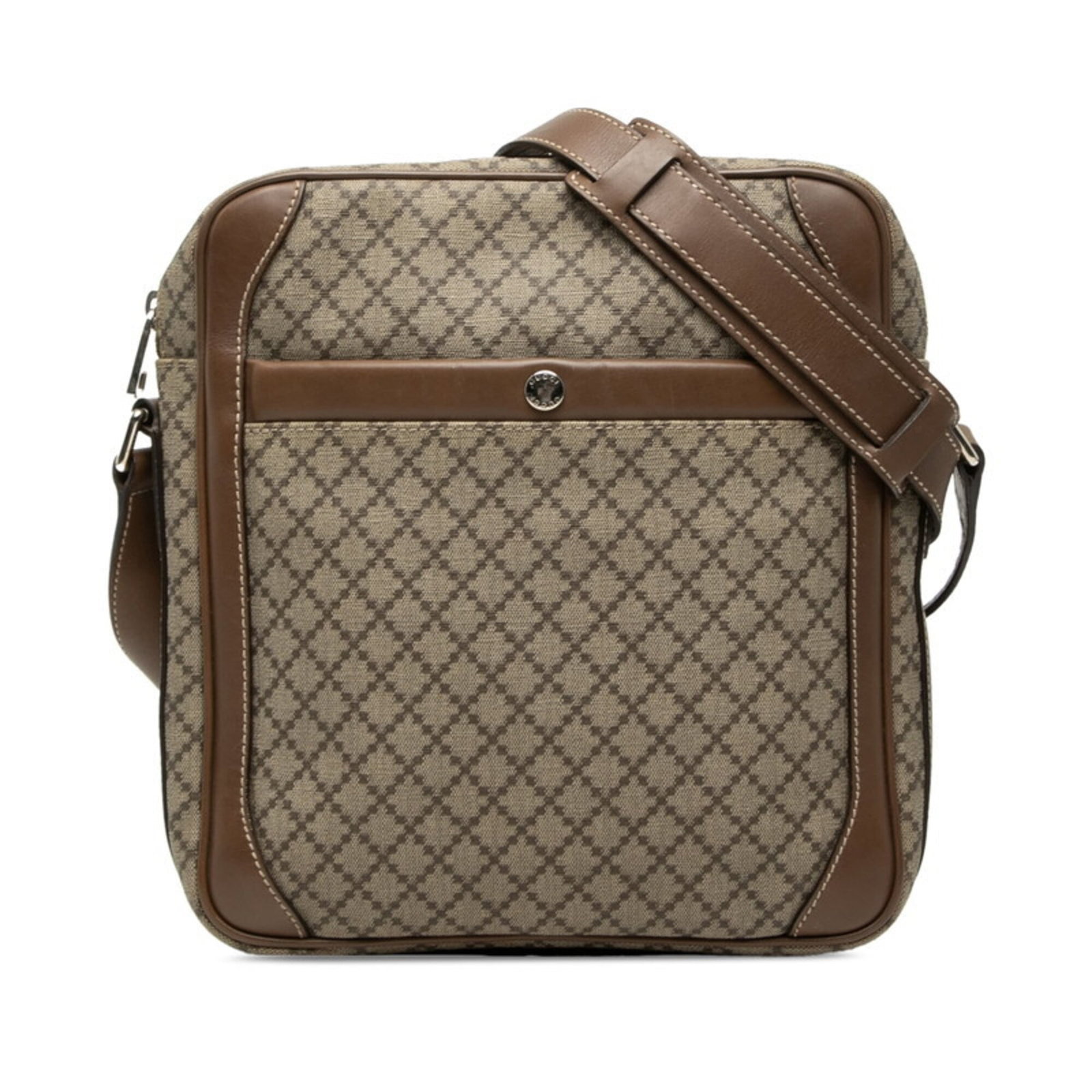 PVC leather gucci shoulder bag: PVC leather gucci shoulder bag PVC leather Gucci shoulder bag in beige and brown, featuring a distinctive design with a size of 26.5cm x 25cm x 6cm. This unique handbag boasts a striking combination o