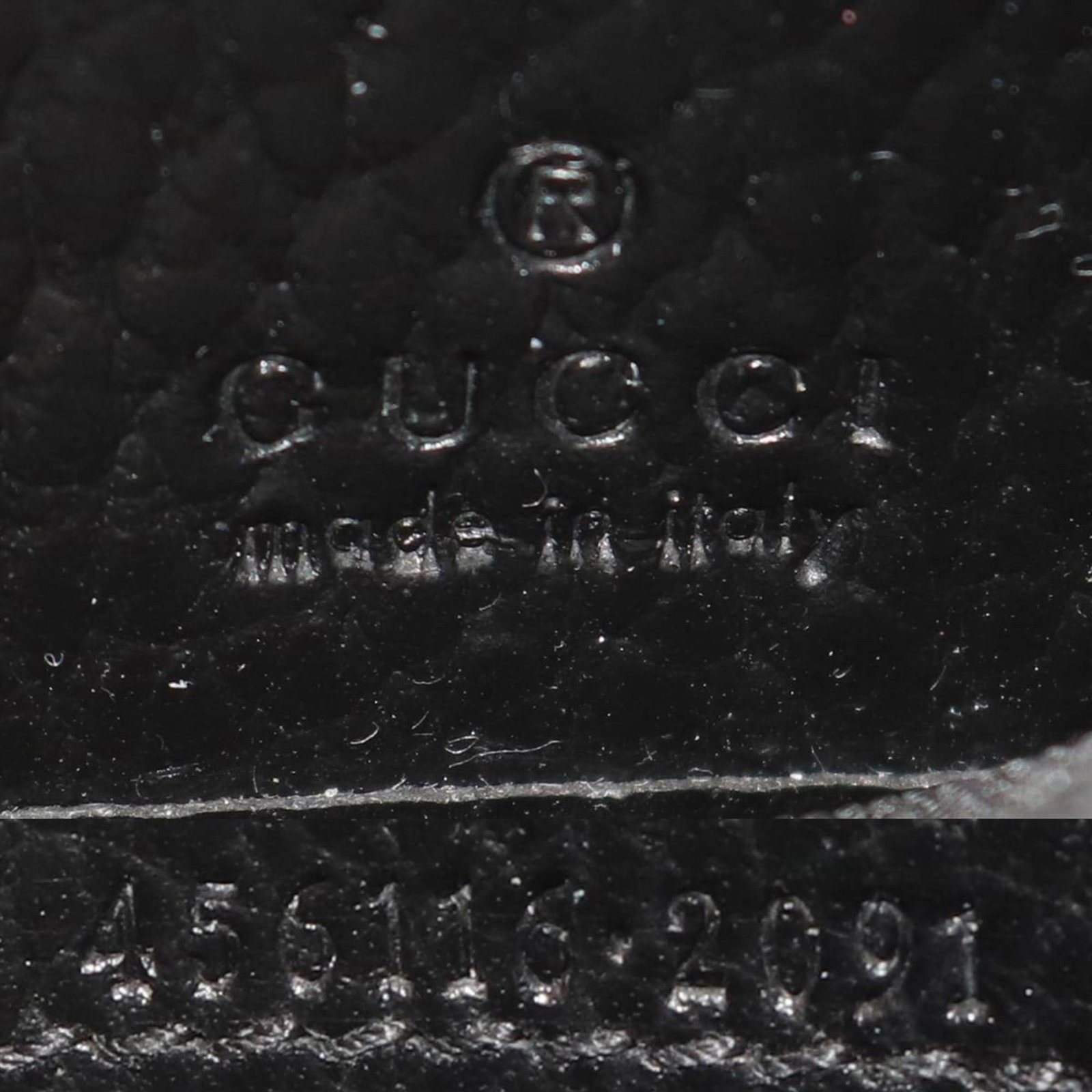 PVC LEATHER GUCCI LONG WALLET FOLD TRI - 10