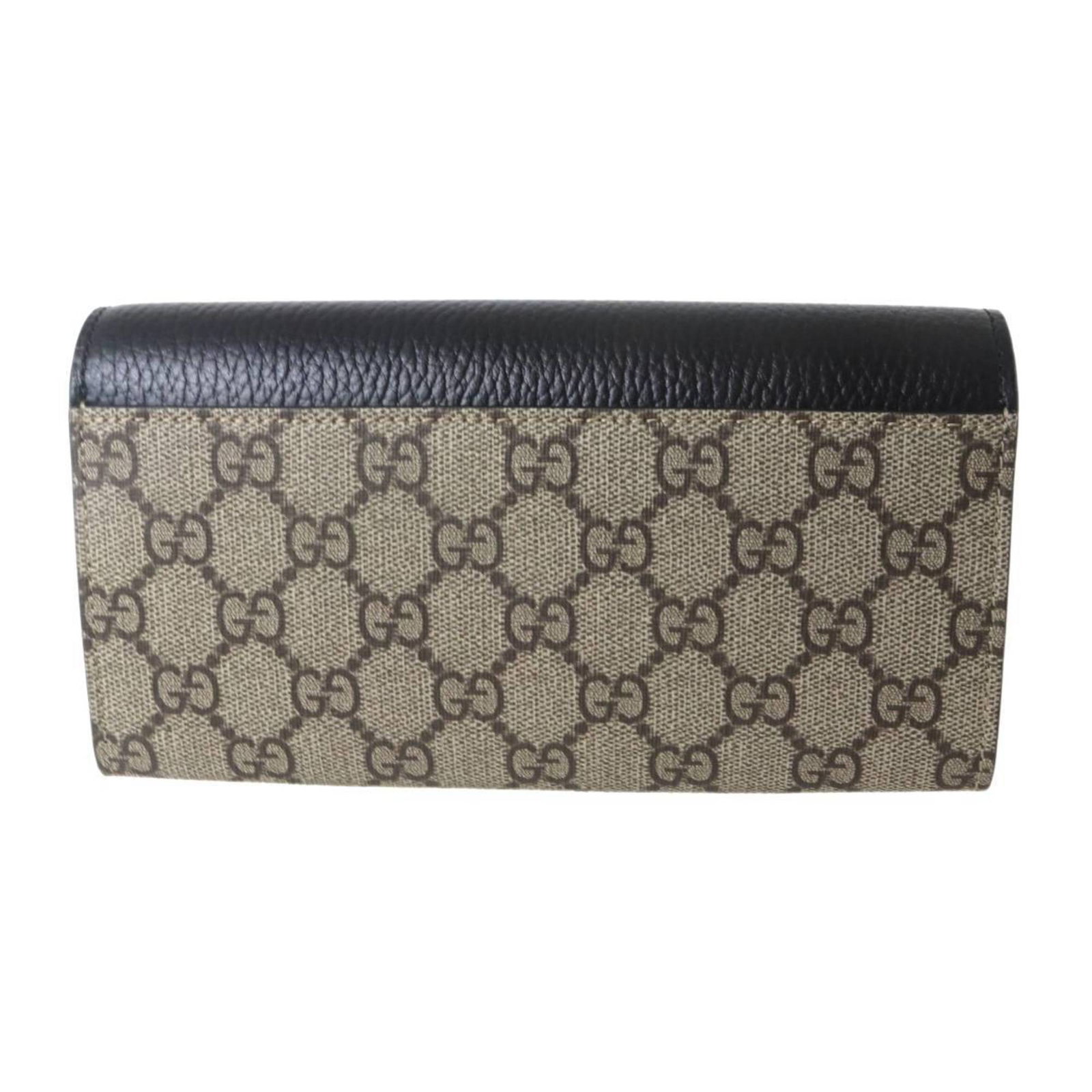 PVC LEATHER GUCCI LONG WALLET FOLD TRI - 3