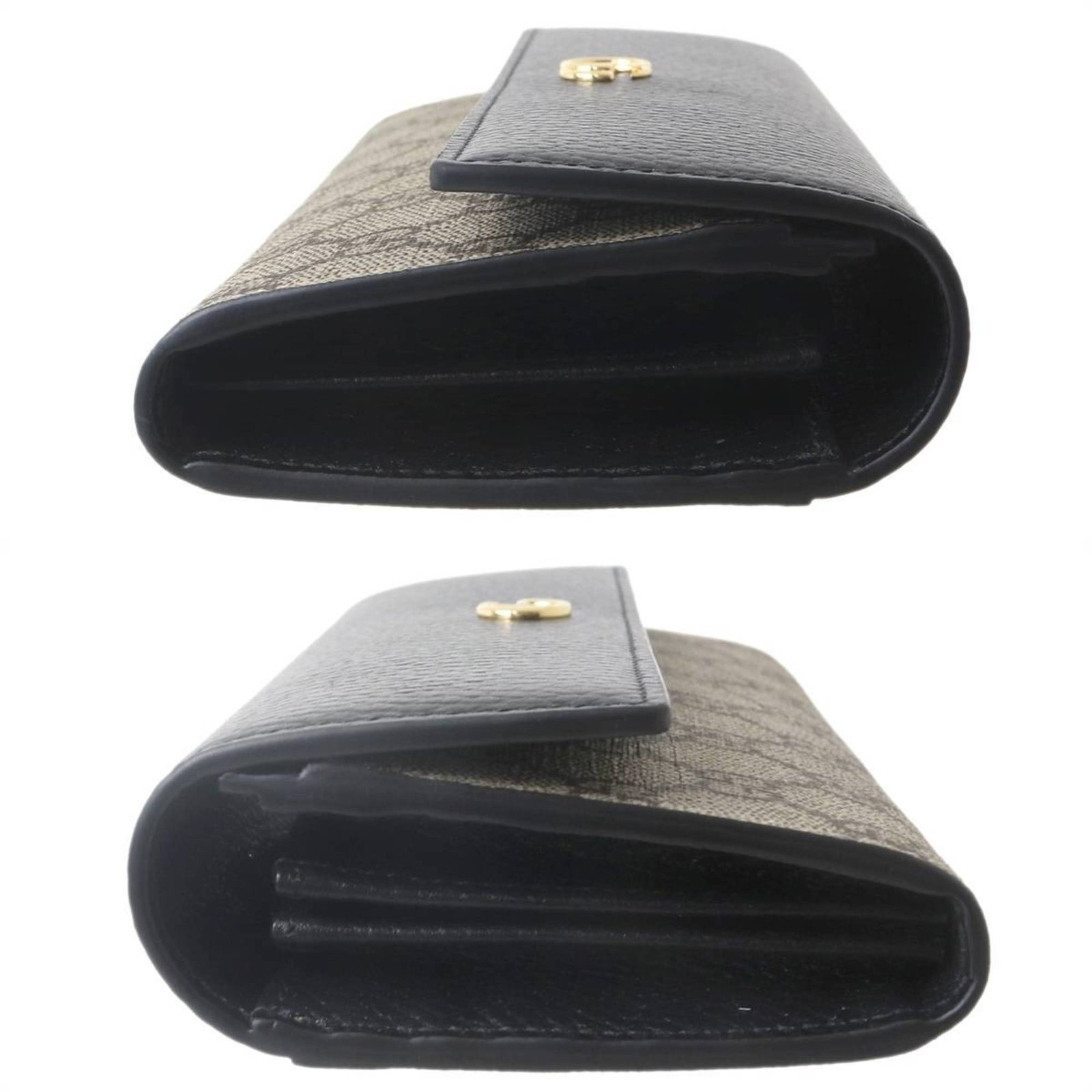 PVC LEATHER GUCCI LONG WALLET FOLD TRI - 5