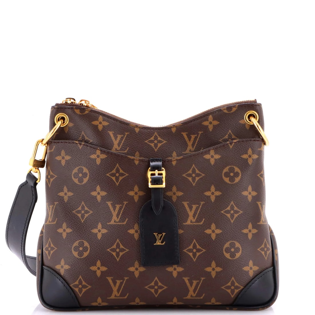 Canvas monogram handbag Odeon NM Louis Vuitton: Canvas monogram handbag Odeon NM Louis Vuitton Canvas monogram handbag Odeon NM Louis Vuitton features a classic cross body design with a brown exterior and gold hardware. The bag's canvas coated