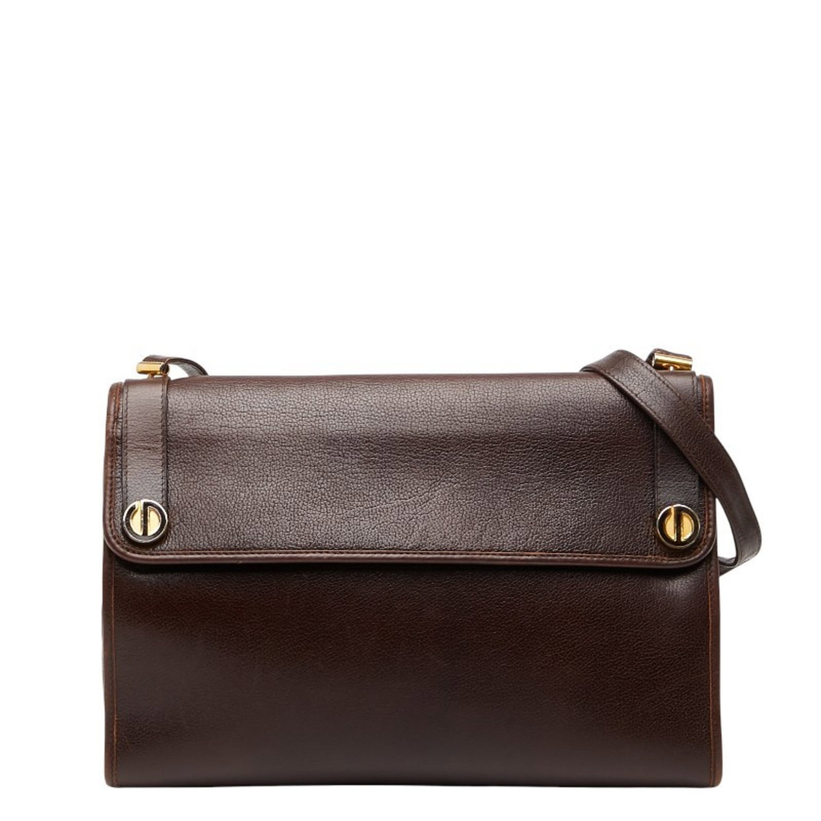 Shoulder bag leather by Christian Dior: Shoulder bag leather by Christian Dior This luxurious shoulder bag is crafted from high-quality leather, boasting a rich brown color and sleek design. With a spacious interior and a convenient zipper