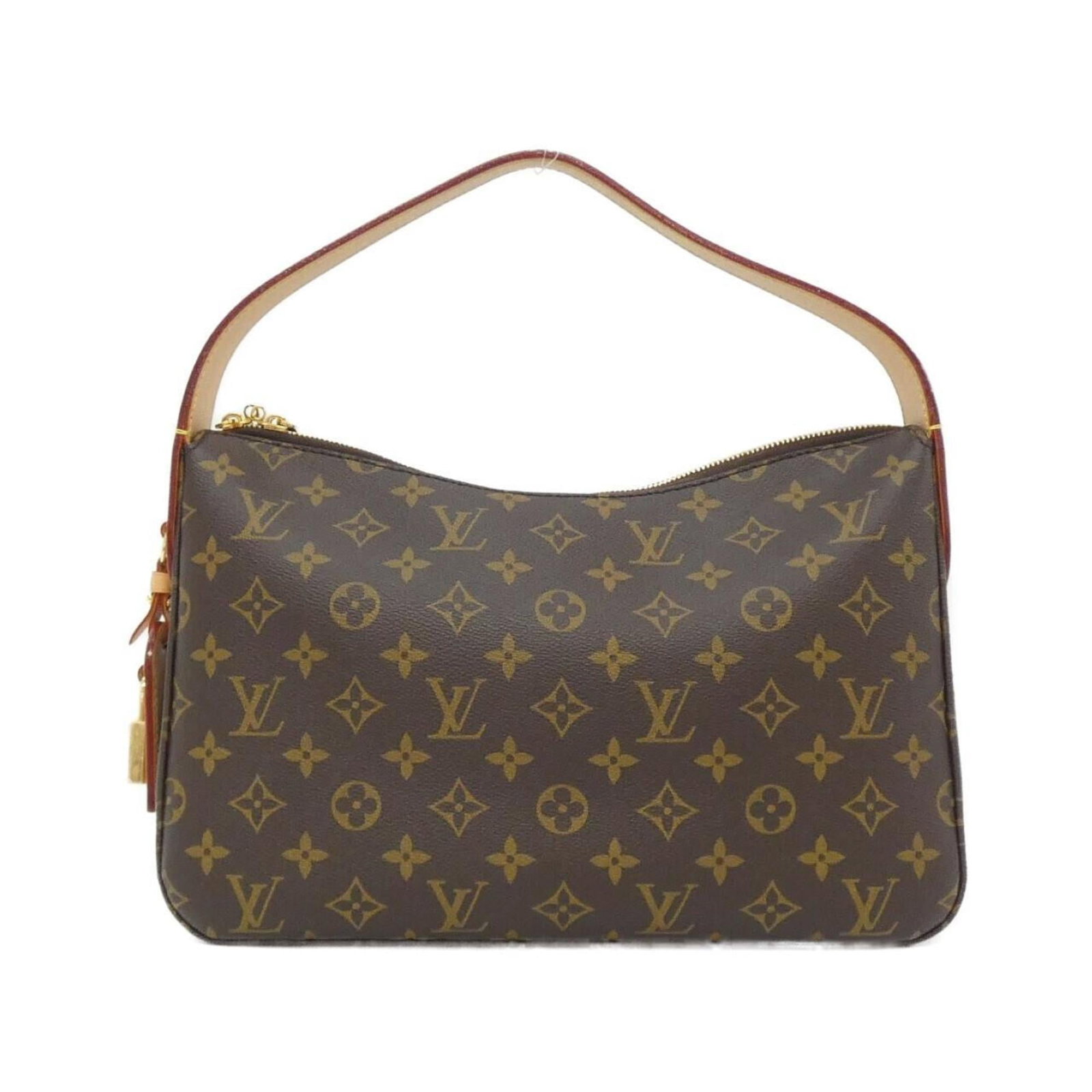 Shoulder bag coated canvas by Louis Vuitton: Shoulder bag coated canvas by Louis Vuitton Coated canvas by Louis Vuitton, featuring the iconic Monogram pattern in Marron, adds a touch of timeless elegance to any outfit. This shoulder bag boasts