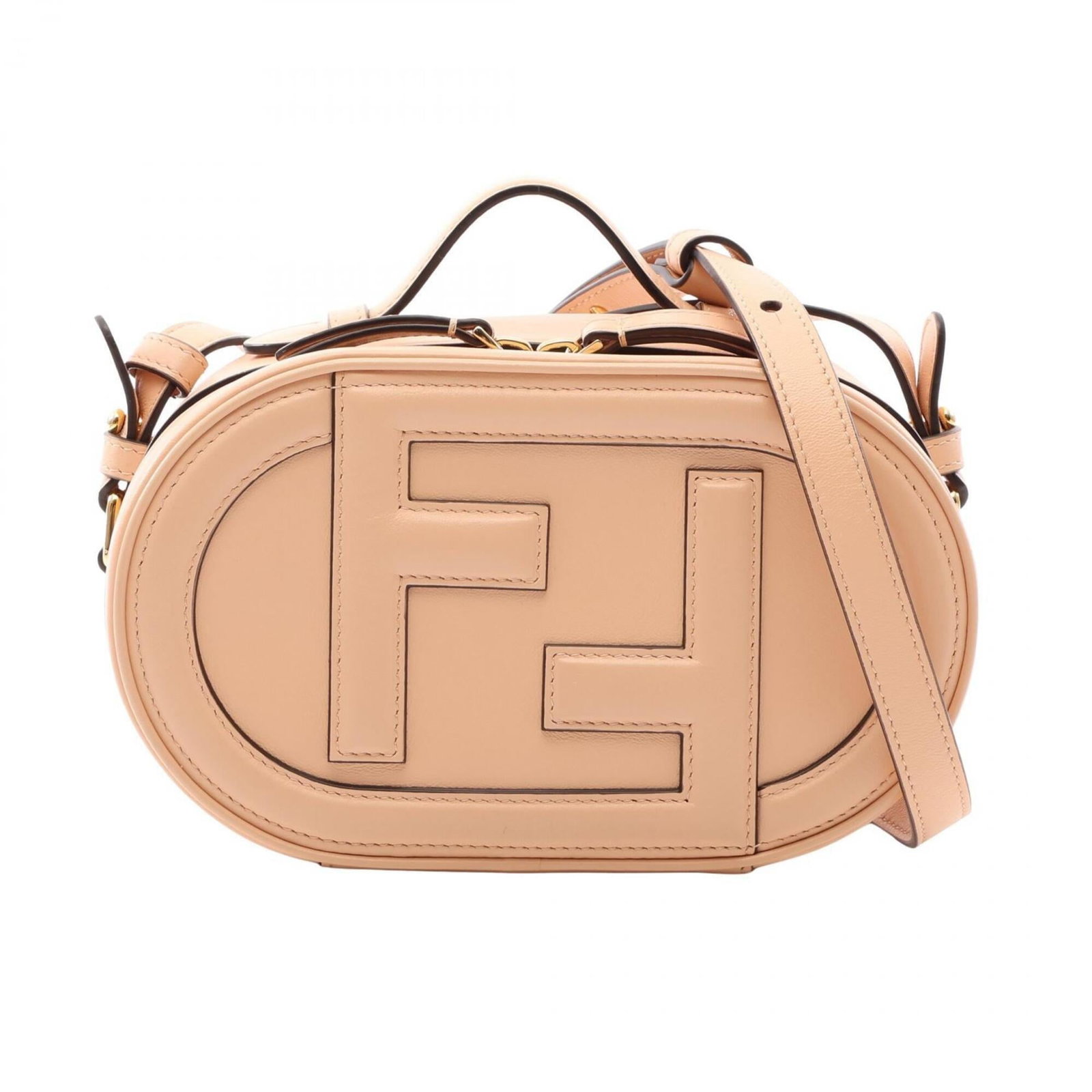 Fendi Handbag Leather: Fendi Handbag Leather Pink Fendi Handbag Leather. Made from high-quality leather, this handbag measures 12.5cm x 21cm x 6.5cm and features a distinctive pink color. The bag's sleek design makes it a s