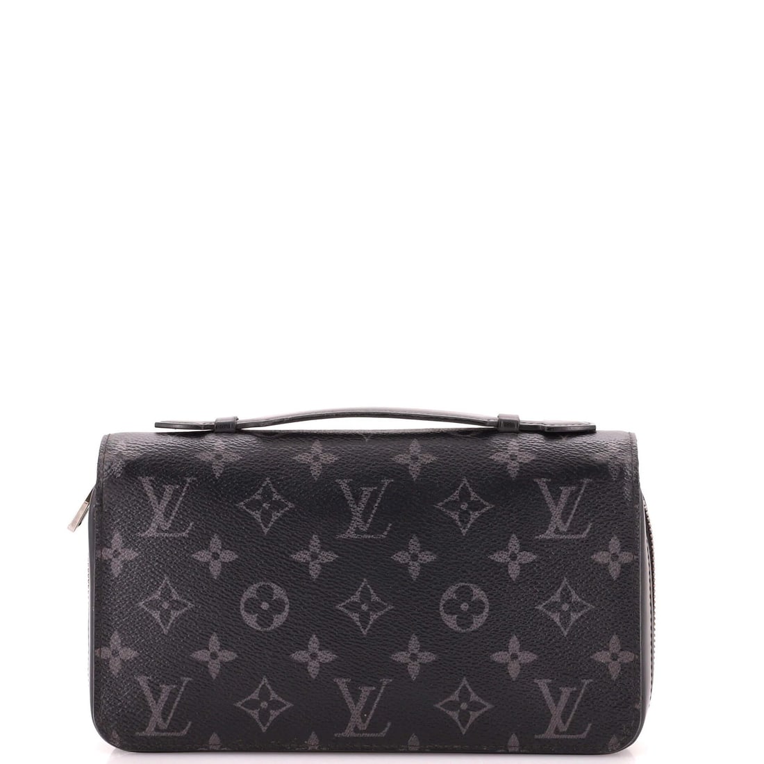 Monogram Eclipse Canvas Wallet Zippy XL Louis Vuitton: Monogram Eclipse Canvas Wallet Zippy XL Louis Vuitton Black Monogram Eclipse Canvas Zippy XL Wallet features canvas coated leather exterior and black leather interior. The wallet measures 5" high, 8.5