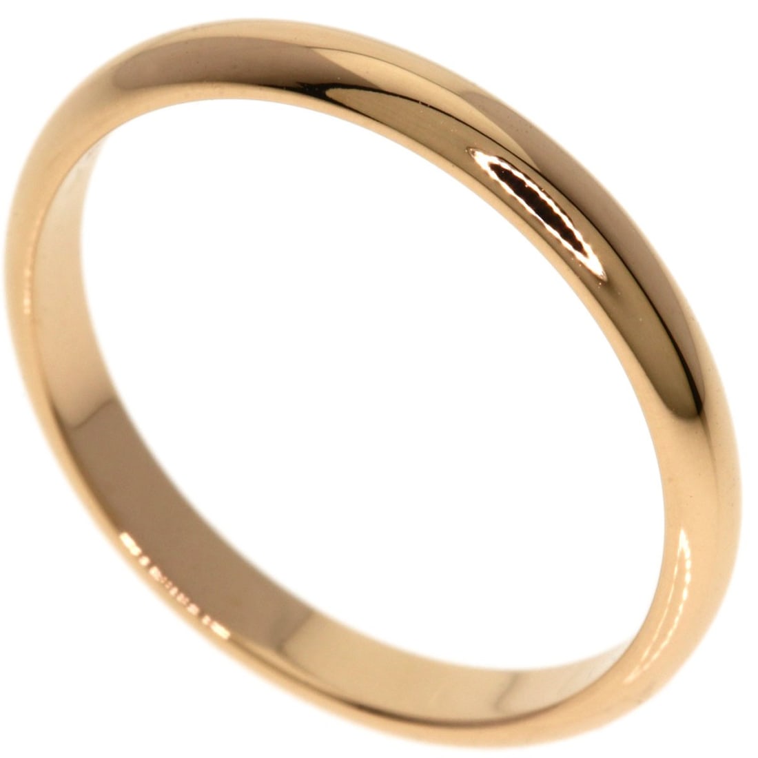 Cartier Wedding Ring K18 Pink Gold: Cartier Wedding Ring K18 Pink Gold Cartier's K18 Pink Gold wedding ring boasts elegance with its 18K pink gold metal construction. This stylish ring features no main stone, making it a sleek and