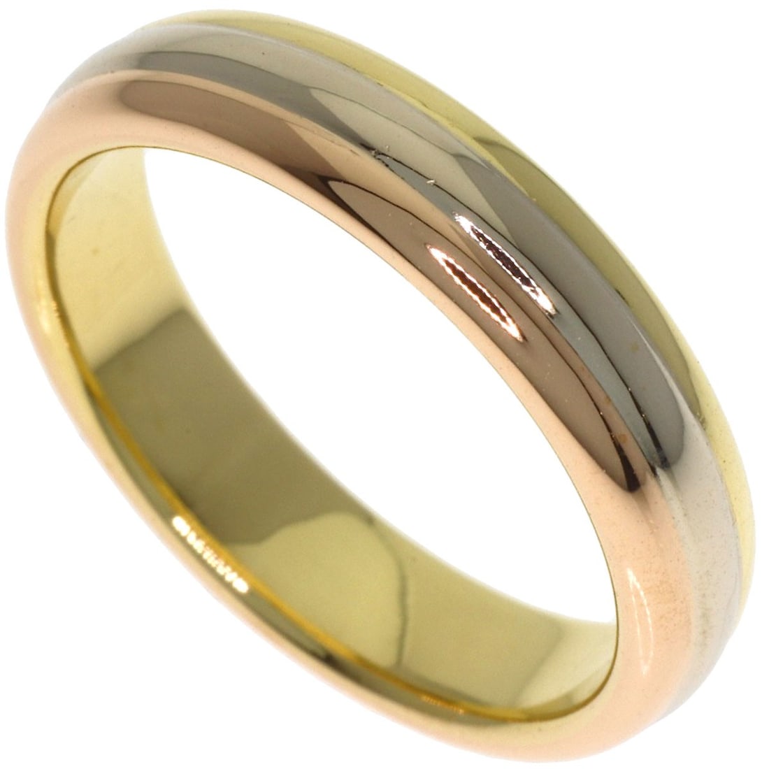 Cartier Three Colors # 53 Ring K18 Yellow Gold 18K Pink Gold: Cartier Three Colors # 53 Ring K18 Yellow Gold 18K Pink Gold K18 Yellow Gold and 18K Pink Gold blend in this Cartier Three Colors #53 Ring, showcasing the unique combination of two precious metals.