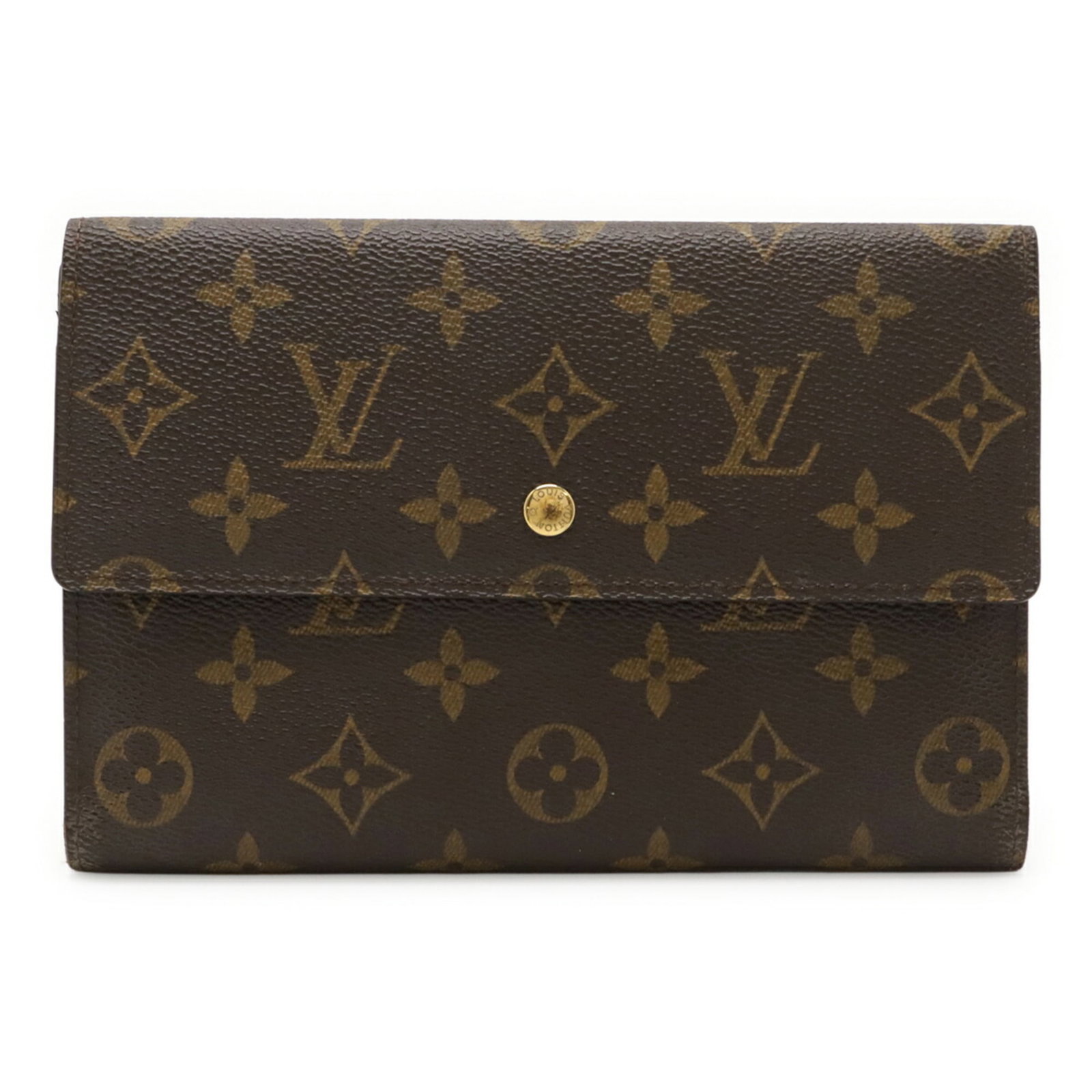 Monogram Wallet Long Tri-Fold Vuitton Louis: Monogram Wallet Long Tri-Fold Vuitton Louis Monogram Wallet Long Tri-Fold Vuitton Louis - A classic design with timeless elegance, this tri-fold wallet features the iconic Monogram pattern in rich