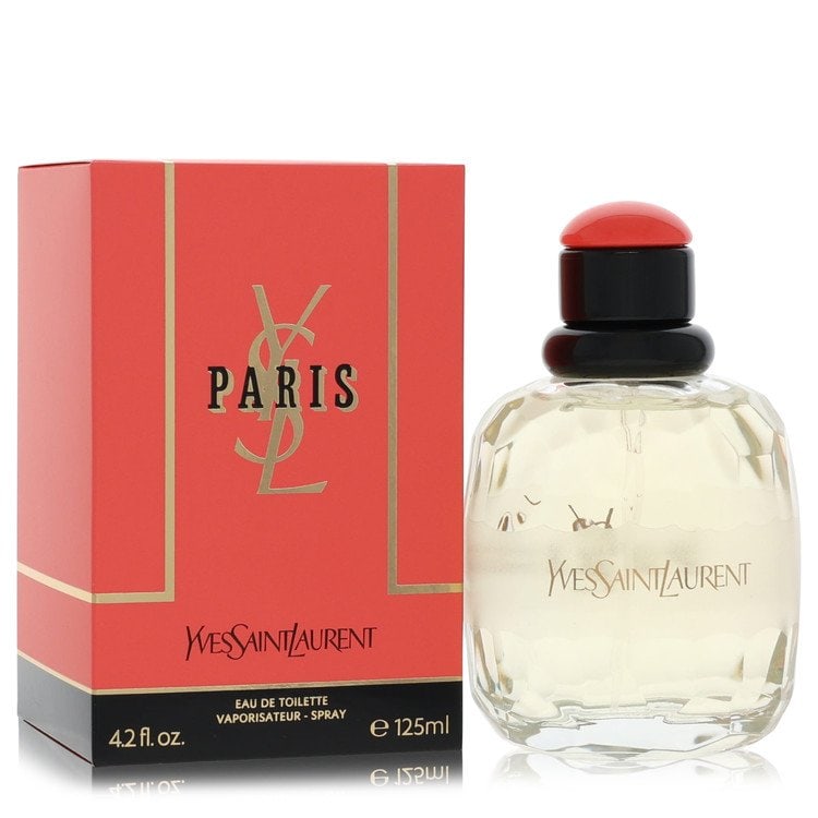 Paris by Yves Saint Laurent Eau De Toilette Spray 4.2 oz: Paris by Yves Saint Laurent Eau De Toilette Spray 4.2 oz Sophia Grojsman was commissioned to capture the sparkle of City of Lights in a bottle, resulting in Paris, a cult classic fragrance that opens 