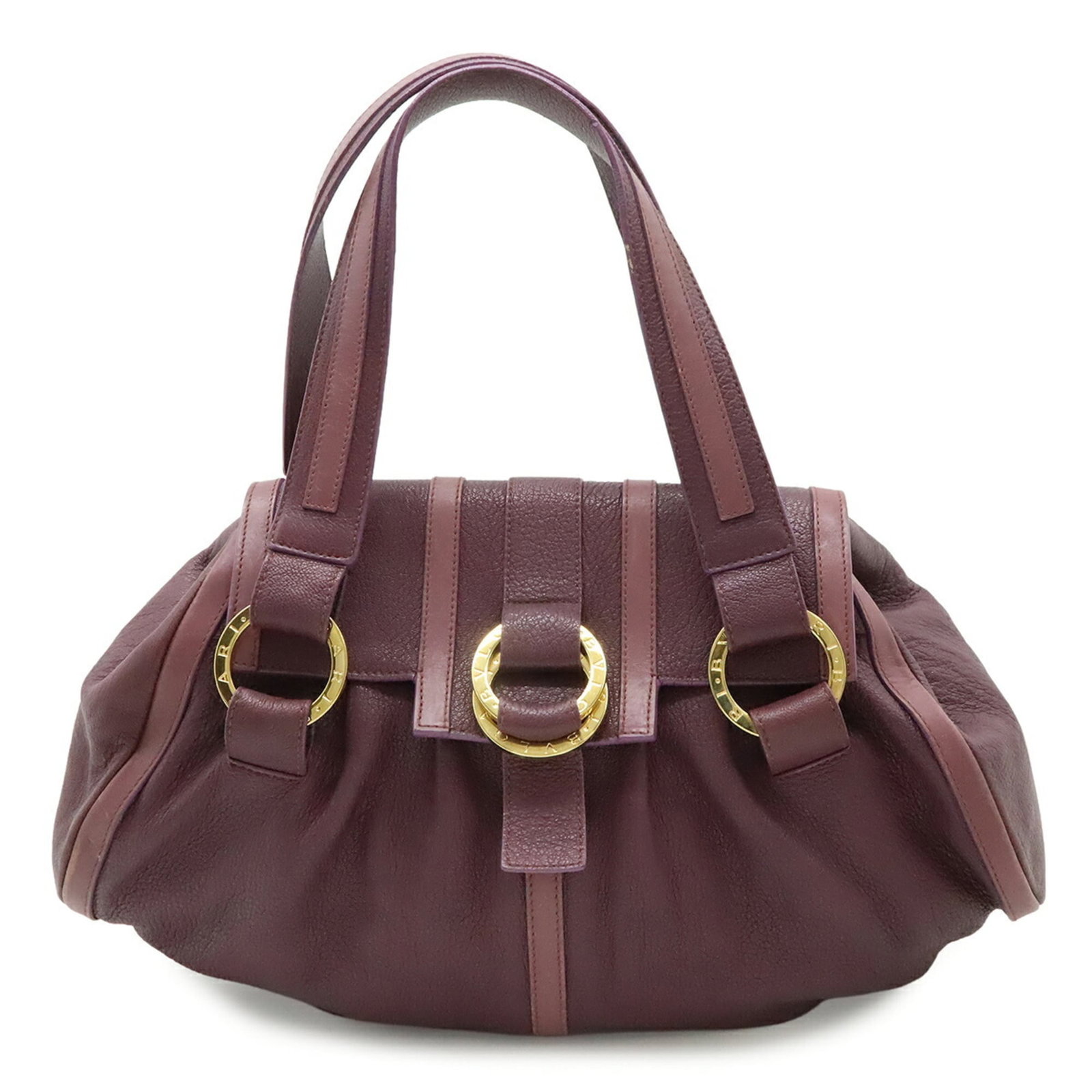 Bvlgari Handbag Shoulder Bag: Bvlgari Handbag Shoulder Bag Bvlgari's iconic shoulder bag boasts a rich purple hue and sleek design, measuring 22cm x 39.5cm x 12cm in size. Crafted from high-quality materials, this Italian-made