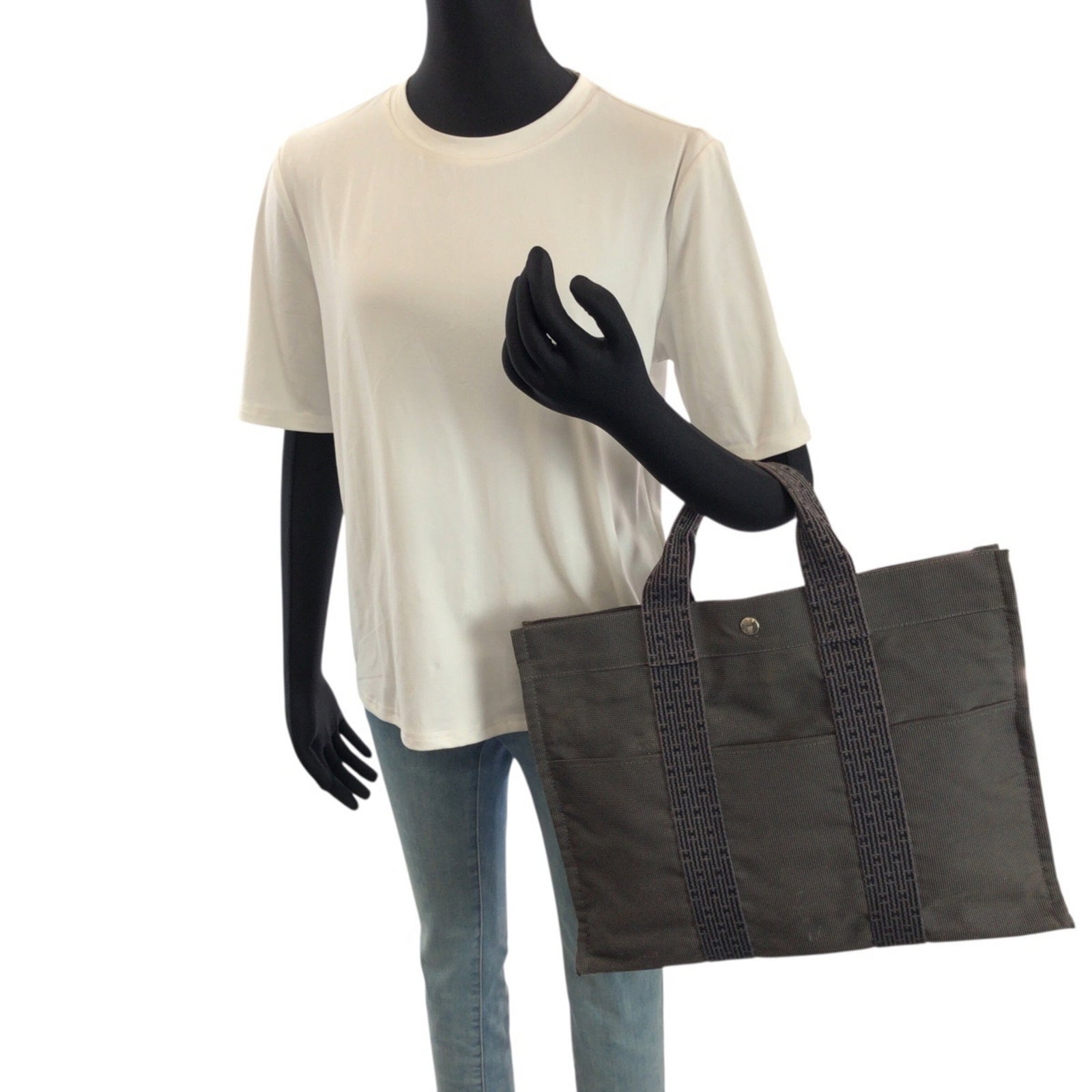 Polyester Polyamide Handbag Tote Hermes - 7