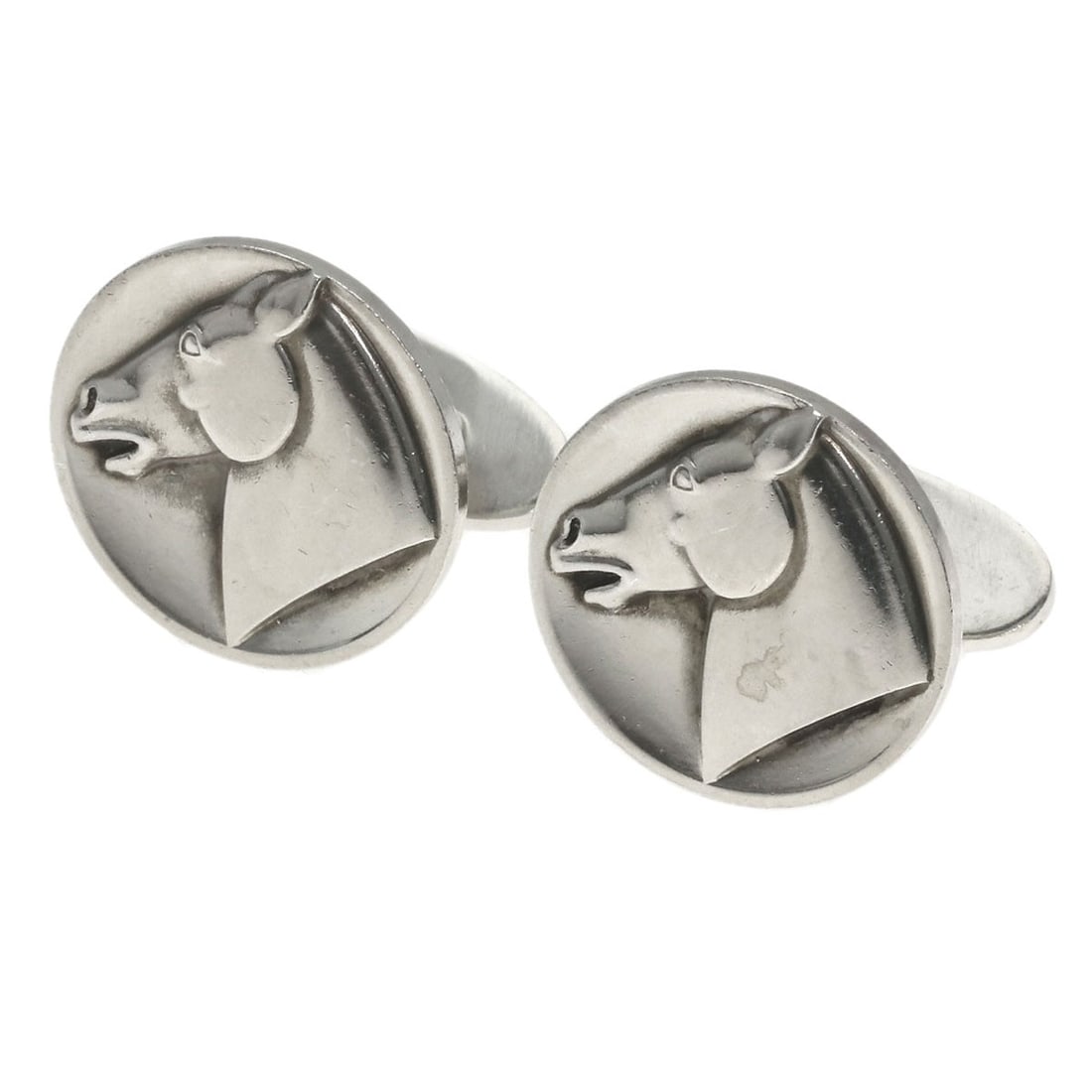 Georg Jensen Horse Design Cufflinks 63 Cuffs Silver (1 of 9)