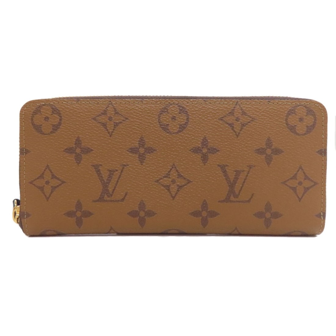 Louis Vuitton M82336 Portefeiulle Clemence Long Wallet (With Coin Pocket): Louis Vuitton M82336 Portefeiulle Clemence Long Wallet (With Coin Pocket) Brown Monogram Reverse Long Wallet with Coin Pocket. This Louis Vuitton M82336 Portefeiulle Clemence features a classic
