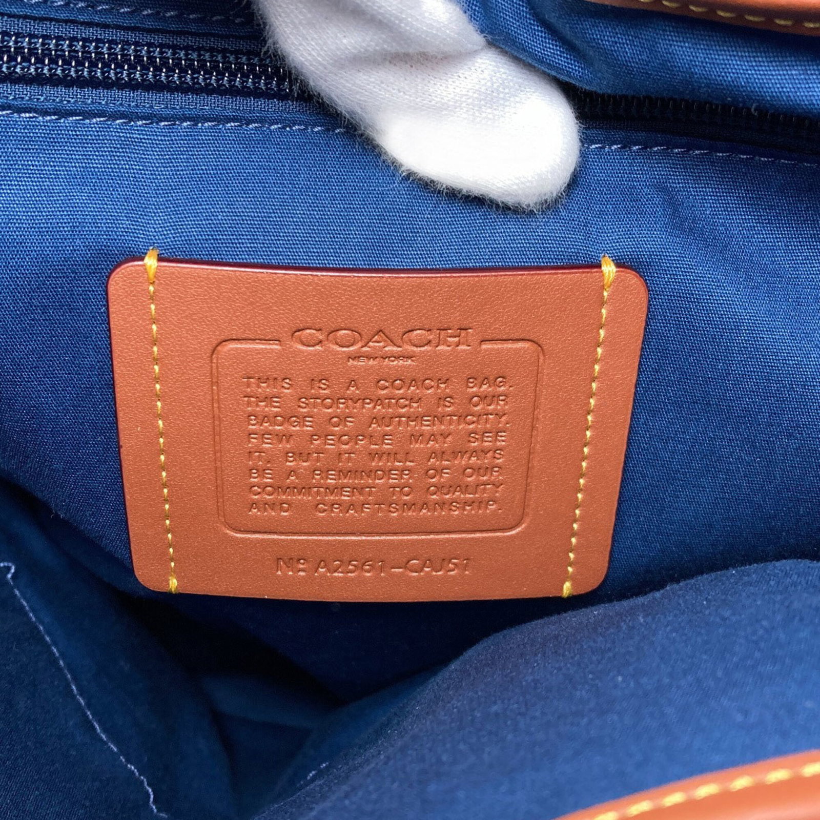 Denim Coach Backpack - 6