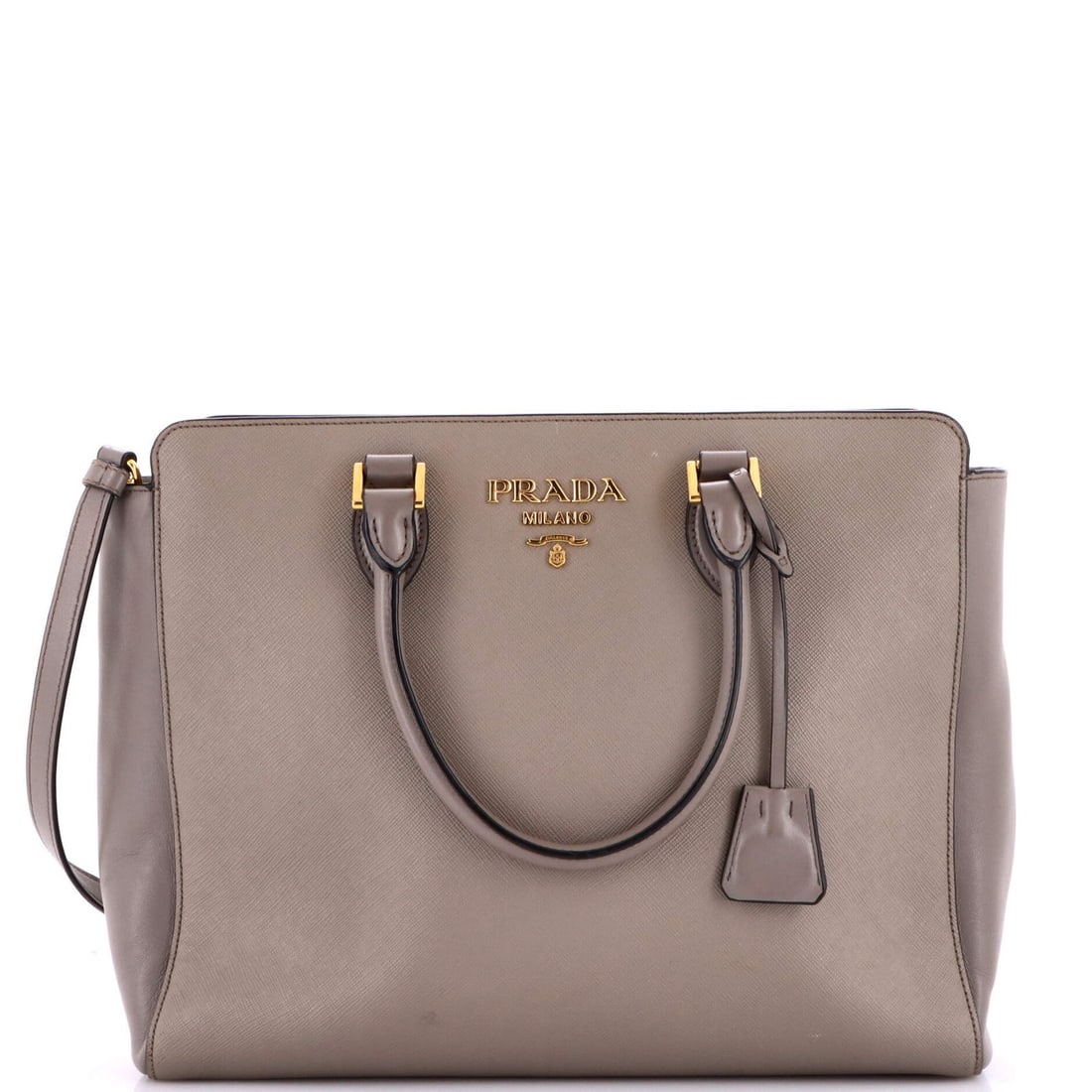Saffiano Leather Open Convertible Prada Medium Tote (1 of 7)