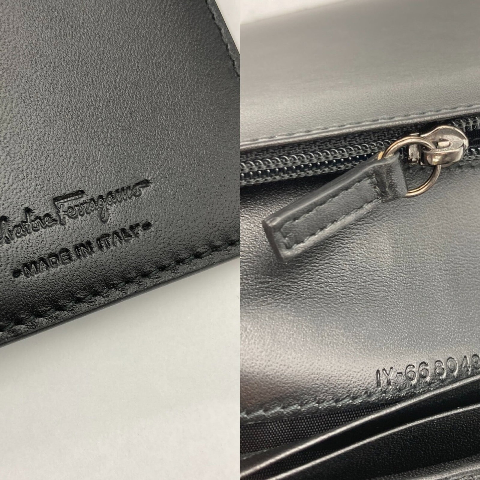 Long Wallet Ferragamo Salvatore Bi Fold Leather - 10