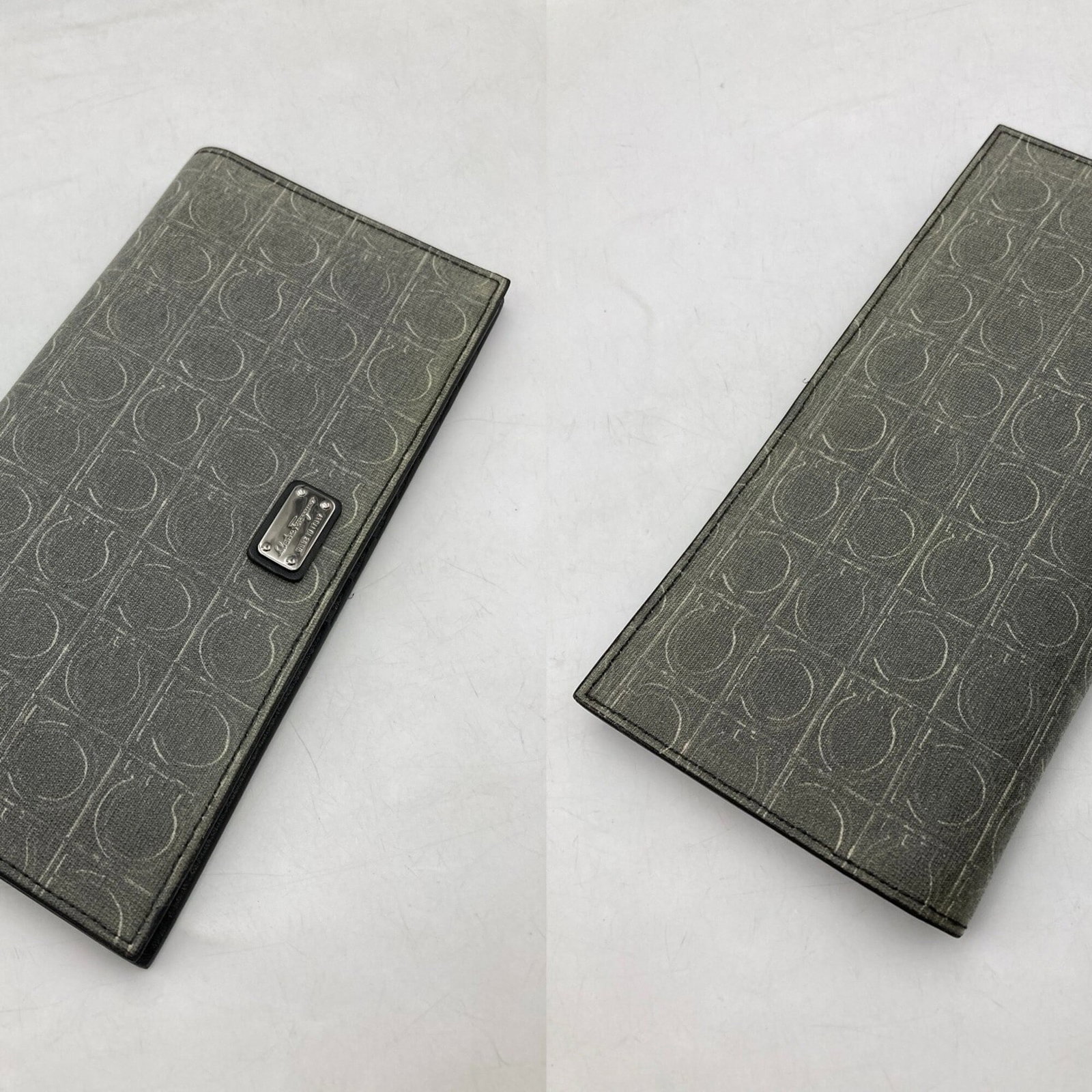 Long Wallet Ferragamo Salvatore Bi Fold Leather - 2