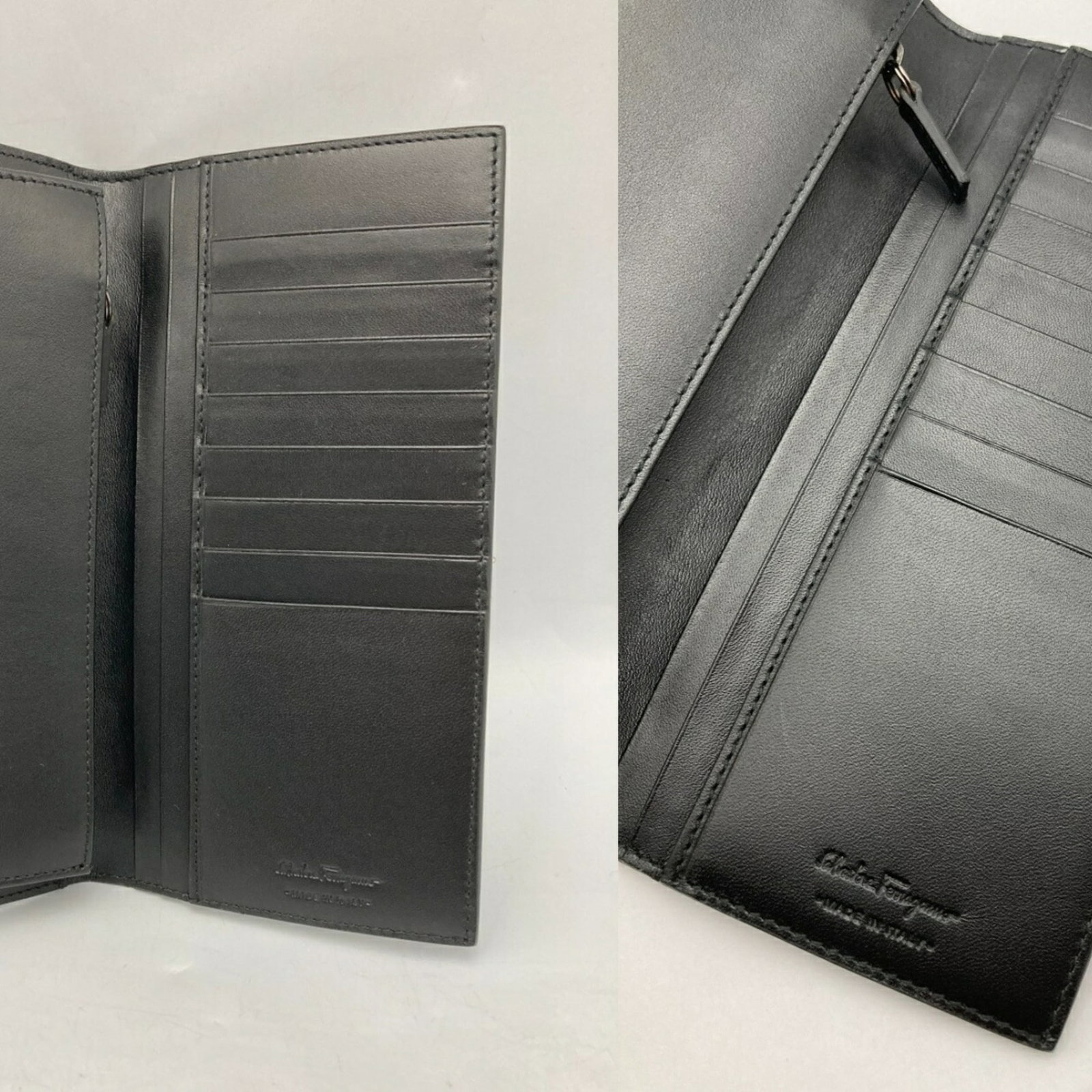 Long Wallet Ferragamo Salvatore Bi Fold Leather - 6