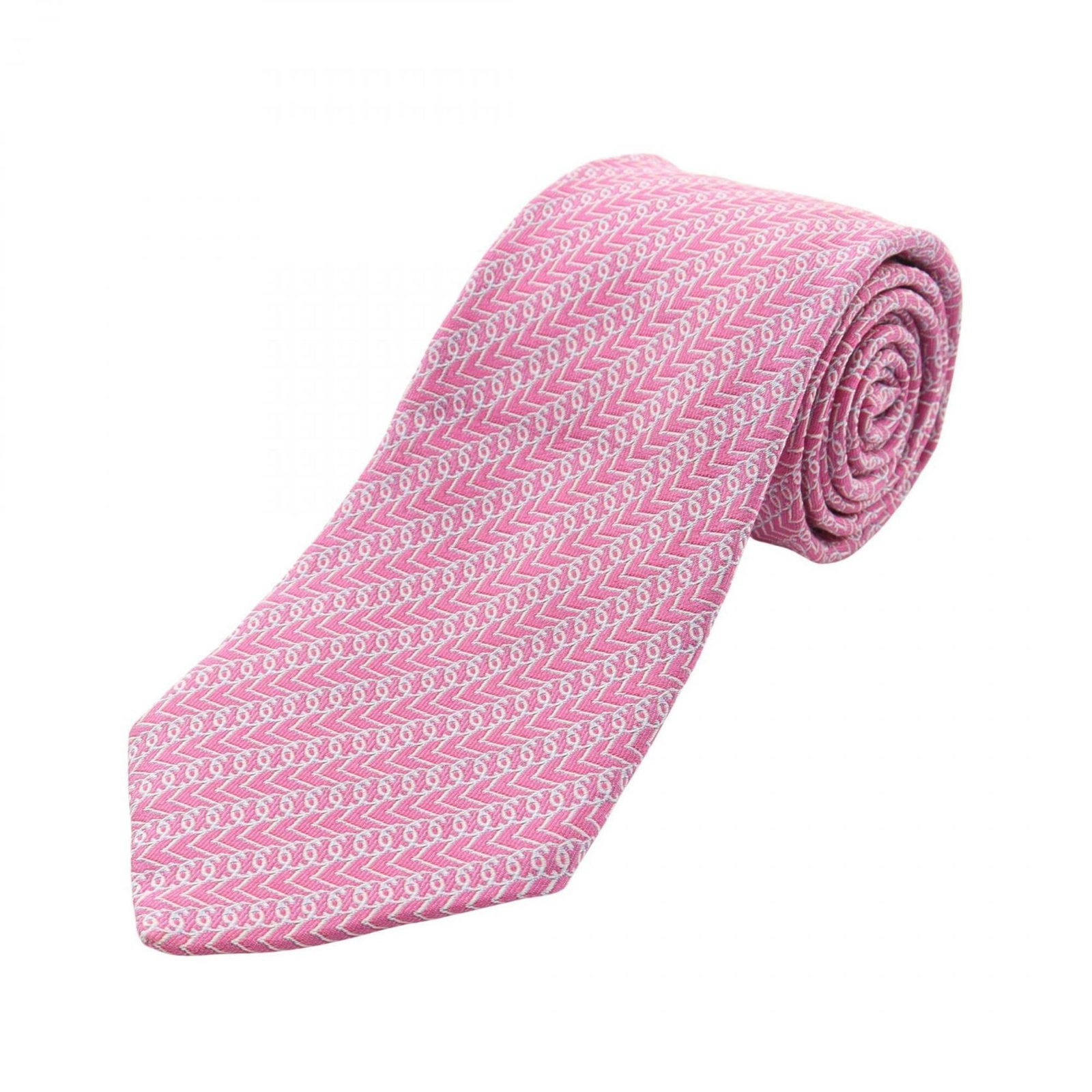 Hermes Cravat Silk: Hermes Cravat Silk Silk cravat from Hermes, featuring a total length of 151cm and made from high-quality material. Notably, the item's color options include pink and white, offering a versatile