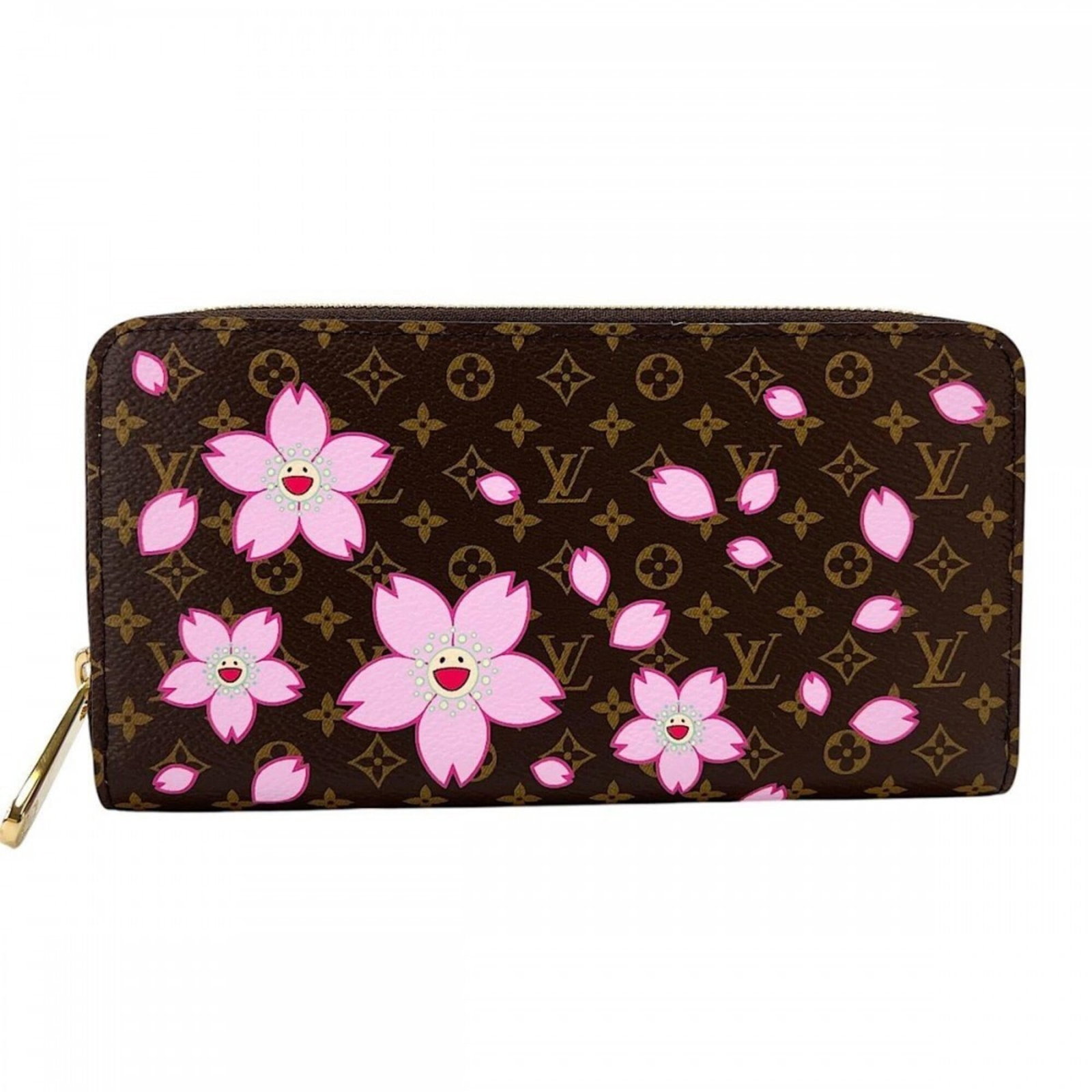 Louis Vuitton Long Wallet (Bi-Fold) Monogram Canvas: Louis Vuitton Long Wallet (Bi-Fold) Monogram Canvas Monogram canvas, brown and pink, offers a unique design. This bi-fold long wallet features the iconic Louis Vuitton style. Made from high-quality mo