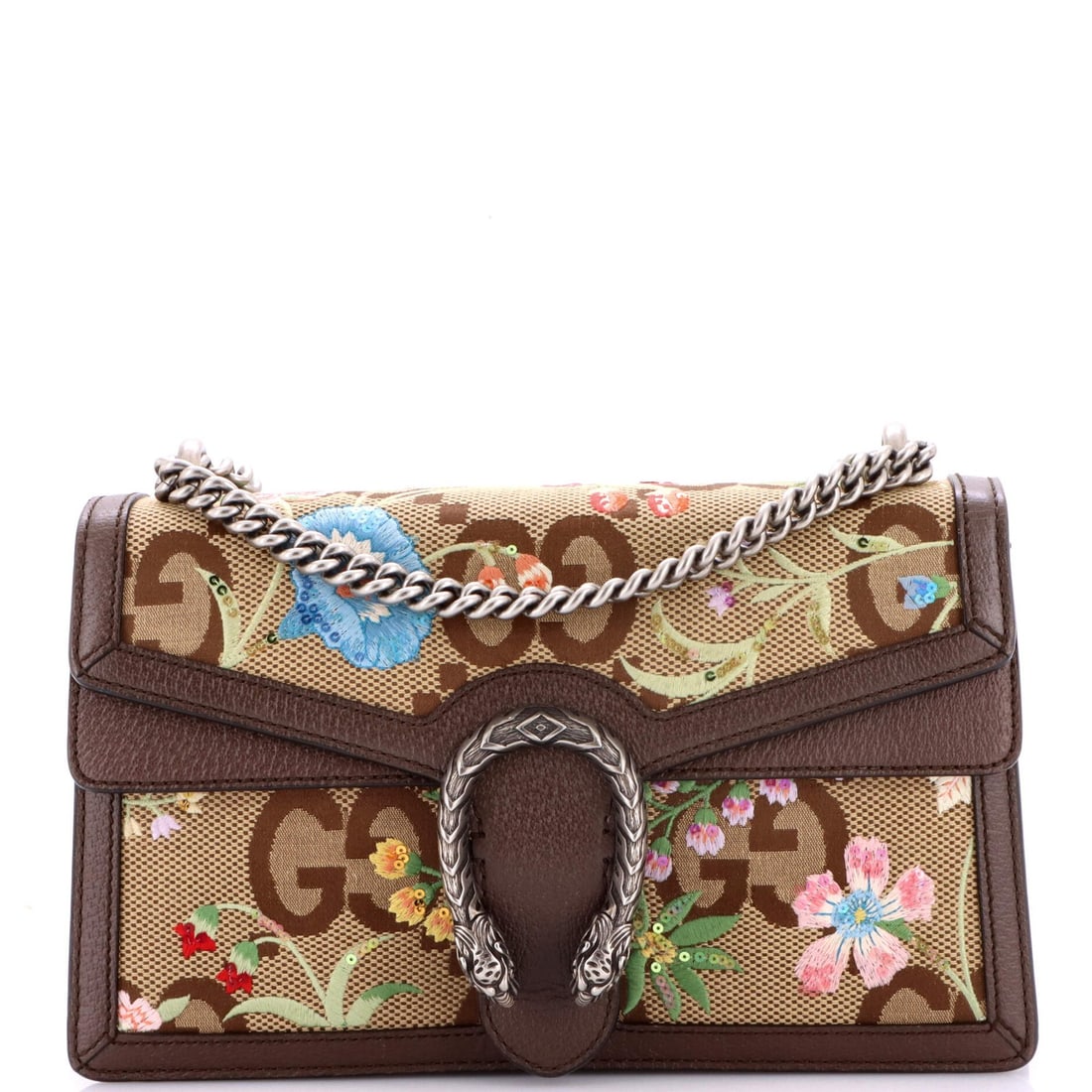Small Jumbo Canvas GG Embroidered Dionysus Bag Gucci (1 of 6)