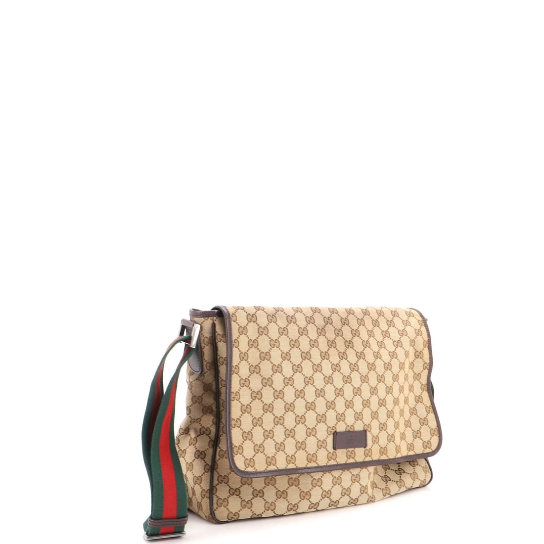 Strap messenger flap medium canvas web Gucci - 2