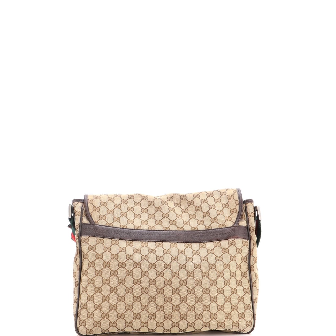 Strap messenger flap medium canvas web Gucci - 3