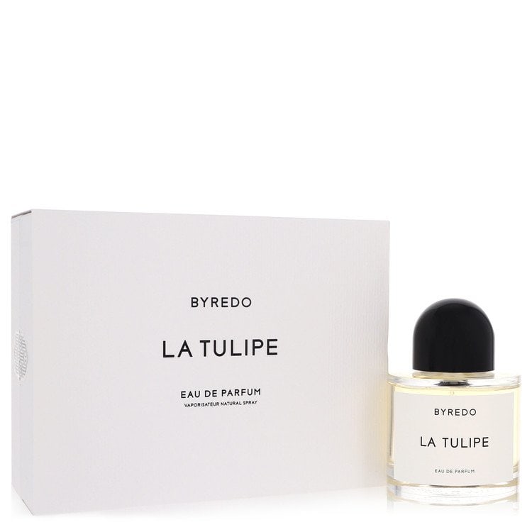 Byredo La Tulipe by Byredo Eau De Parfum Spray 3.4 oz: Byredo La Tulipe by Byredo Eau De Parfum Spray 3.4 oz Byredo La Tulipe Eau De Parfum Spray offers a light, floral fragrance with touches of rhubarb and cyclamen. Featuring notes of tulip, blonde woods
