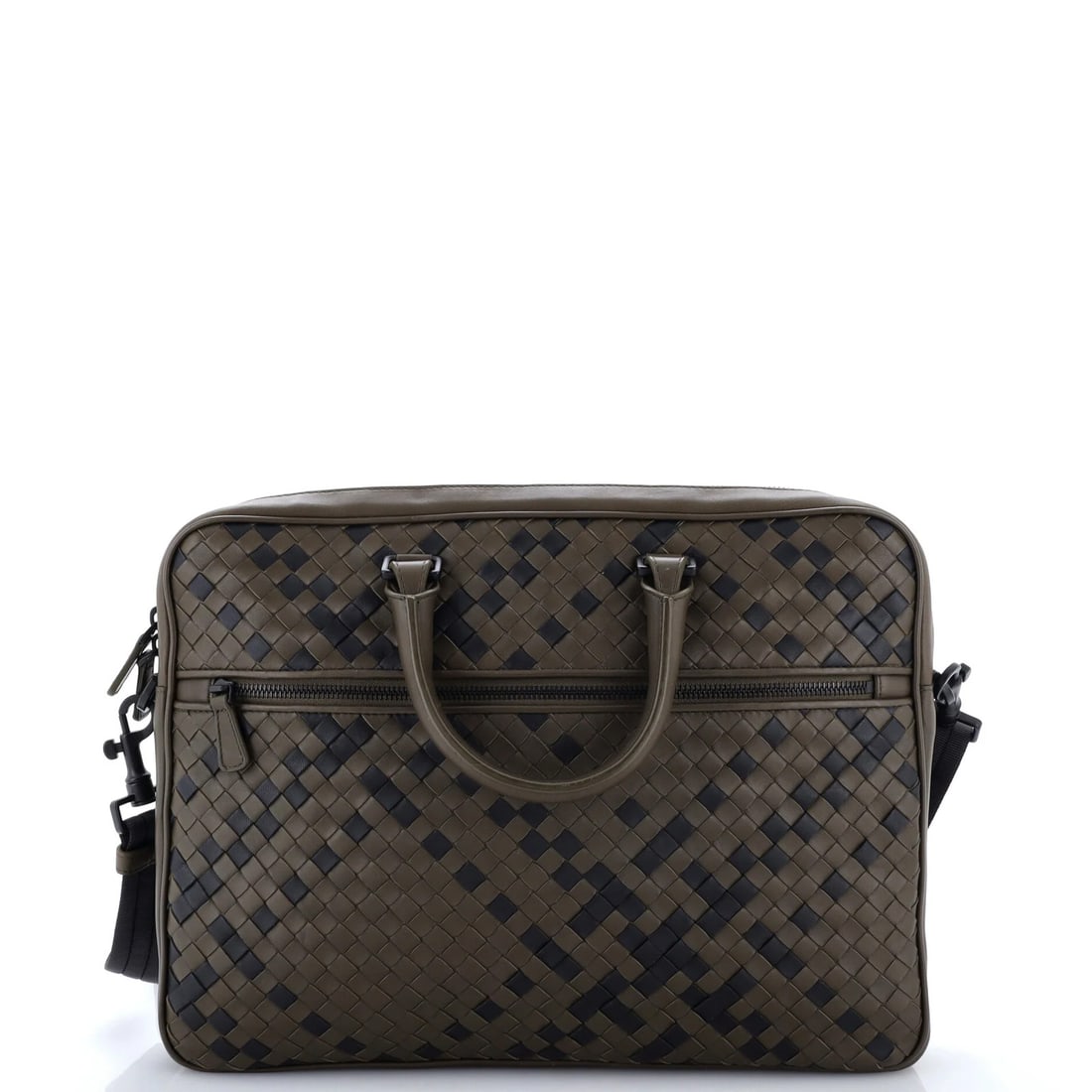 Front Convertible Large Intercciato Briefcase Nappa Bottega (1 of 5)