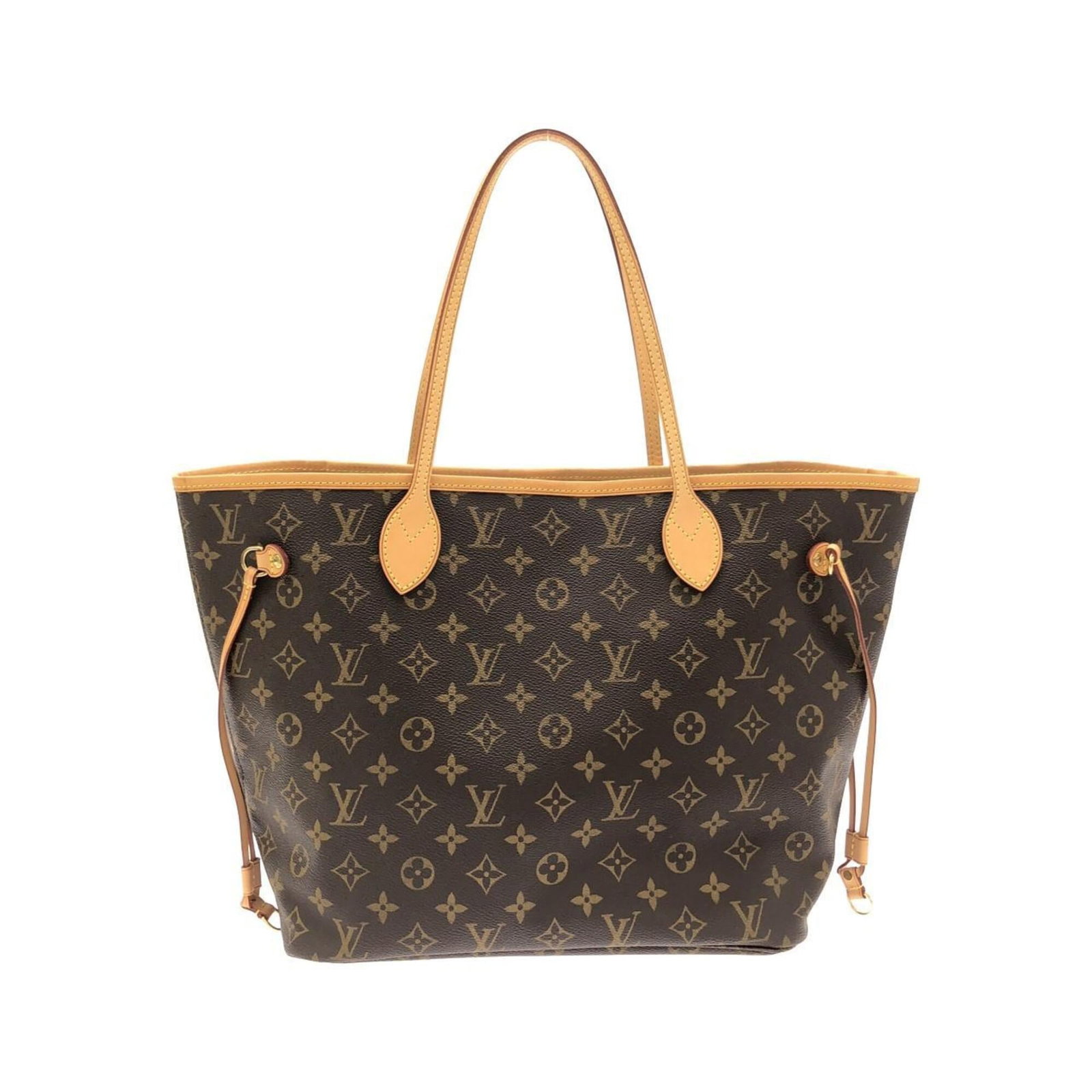 Canvas Coated Louis Vuitton Handbag: Canvas Coated Louis Vuitton Handbag Marron coated canvas Louis Vuitton handbag with gold hardware, measuring 29cm x 47cm x 16.5cm, features a classic design that combines timeless elegance with