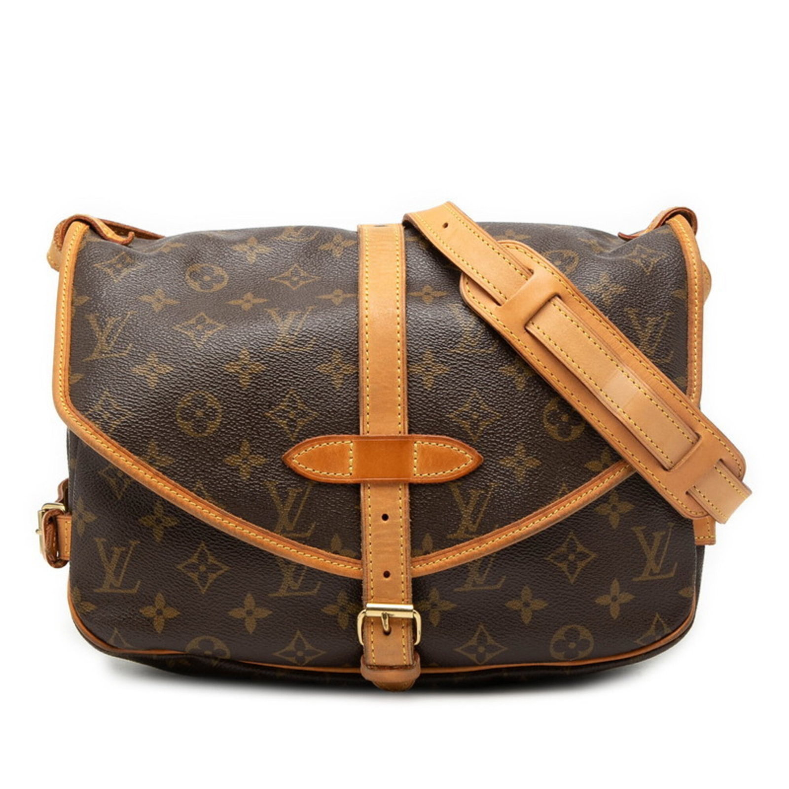 Louis Vuitton PVC Leather Bag Shoulder: Louis Vuitton PVC Leather Bag Shoulder PVC Leather Bag Shoulder from Louis Vuitton boasts a unique combination of materials, featuring both PVC and leather in its design. The bag's brown color and com