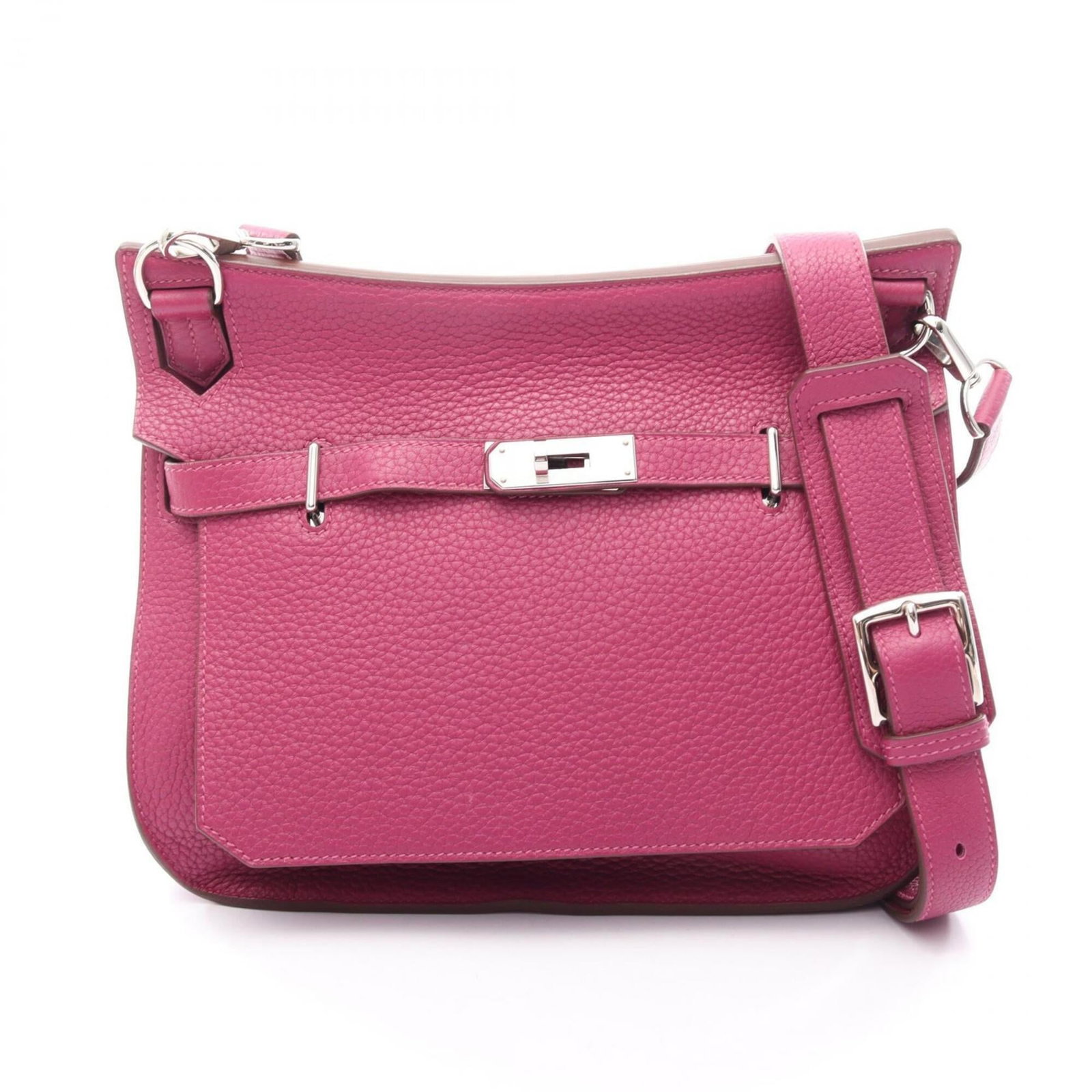 Clemence Handbag Leather Taurillon Shoulder Bag: Clemence Handbag Leather Taurillon Shoulder Bag Taurillon Clemence leather gives this shoulder bag its distinctive look and feel. Measuring 23cm x 27.5cm x 11.5cm, it features Tosca hardware in silver