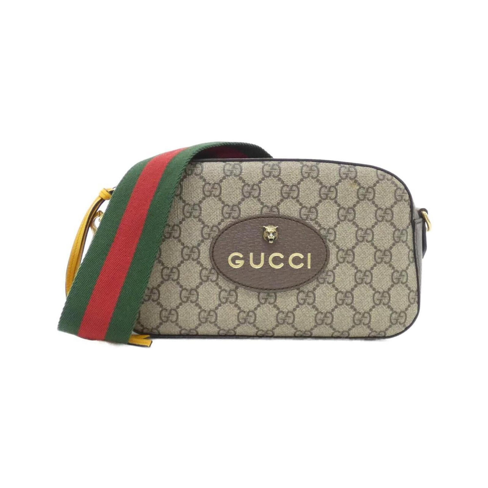 Gucci Shoulder Bag Gg Supreme Leather: Gucci Shoulder Bag Gg Supreme Leather The Gucci GG Supreme Leather shoulder bag boasts its signature GG Supreme material and sleek, all-leather design in beige and gold accents. Measuring 15cm x 24cm 