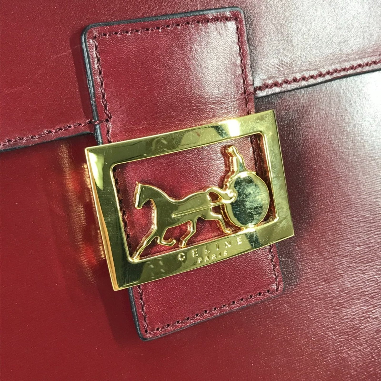 Handbag Celine Leather - 11
