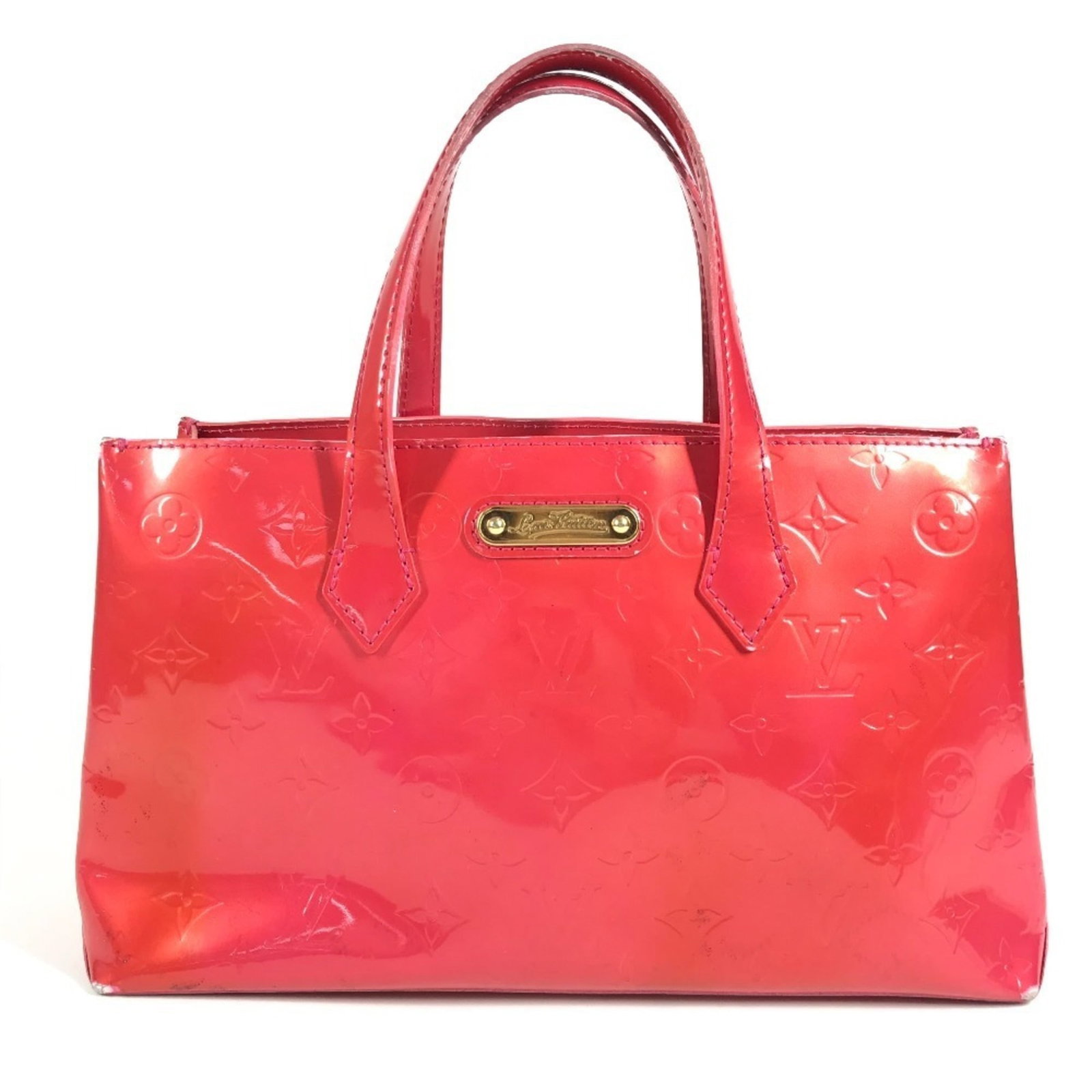 Vernis Monogram Canvas Handbag Louis Tote Vuitton: Vernis Monogram Canvas Handbag Louis Tote Vuitton Monogram Vernis canvas in pink and rose pop, the iconic Louis Vuitton tote bag boasts a timeless design. Made from high-quality materials, its