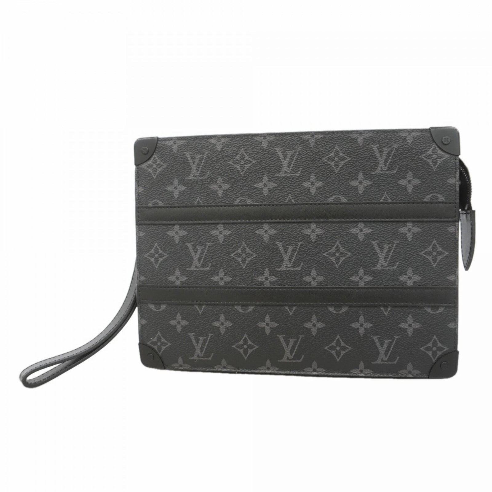 Clutch Bag Louis Vuitton: Clutch Bag Louis Vuitton Black Louis Vuitton clutch bag with dimensions 21cm x 28cm x 4cm, perfect for evening events. This stylish accessory features the iconic monogram pattern and sleek design
