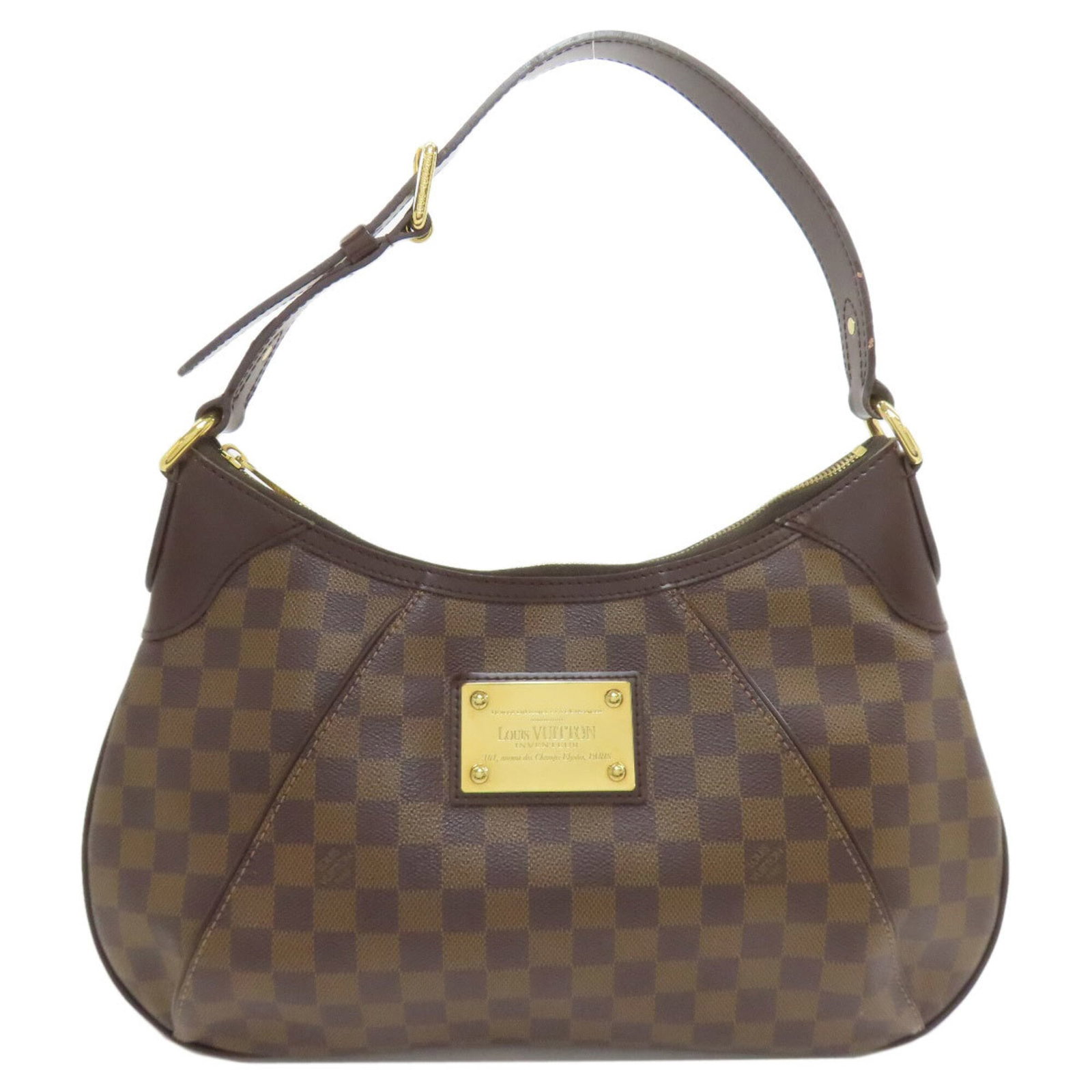Shoulder Bag Damier Canvas by Louis Vuitton: Shoulder Bag Damier Canvas by Louis Vuitton Damier Canvas by Louis Vuitton, a timeless and iconic shoulder bag featuring the signature Damier print in Ebene color. Made from high-quality Damier