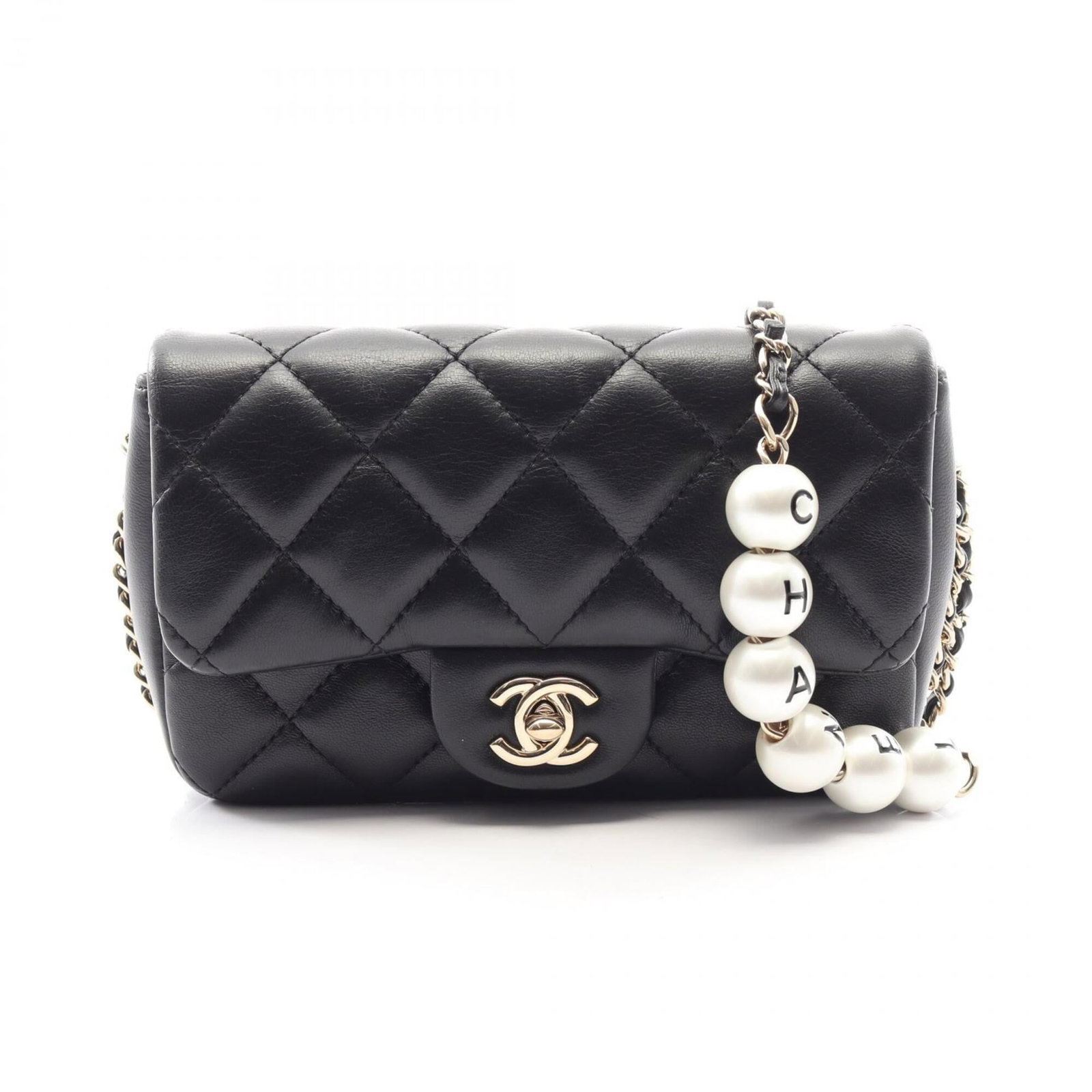 Chanel Handbag Shoulder Bag Leather: Chanel Handbag Shoulder Bag Leather Chanel's iconic Matelasse leather comes to life in this sleek shoulder bag, crafted from high-quality lambskin. With its classic design and gold hardware accents, t