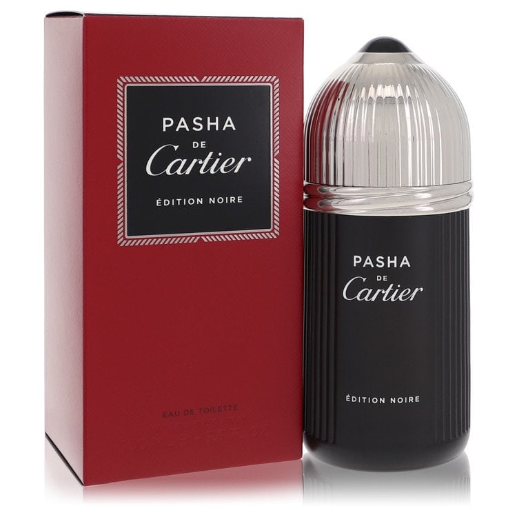 Pasha De Cartier Noire by Cartier Eau De Toilette Spray 3.3 oz: Pasha De Cartier Noire by Cartier Eau De Toilette Spray 3.3 oz Pasha De Cartier Noire by Cartier Eau De Toilette Spray offers a rich, woody scent with notes of citruses, cedar and amber. This