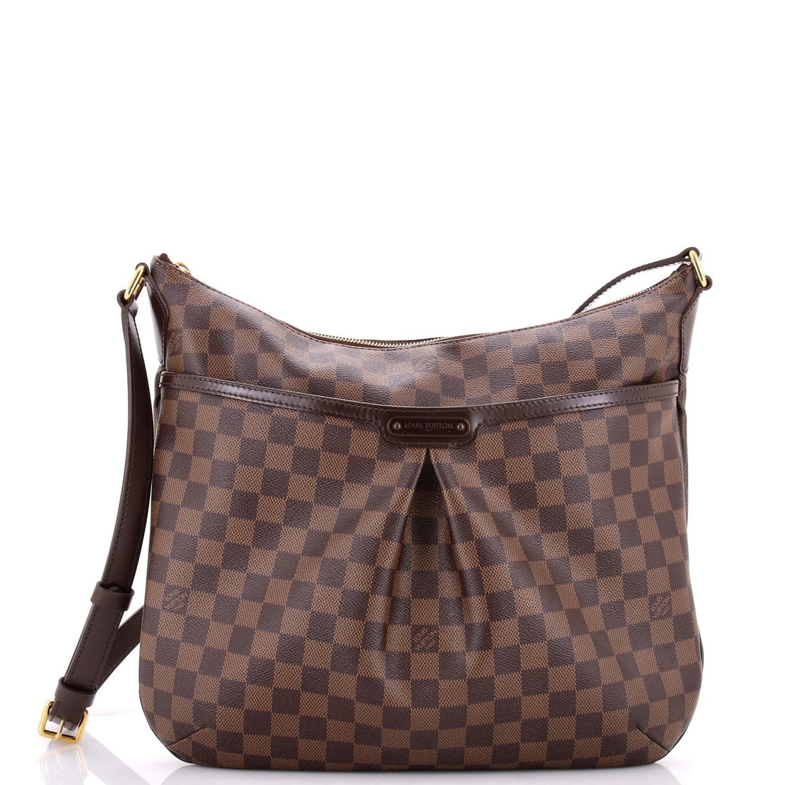 Handbag Damier GM by Louis Vuitton Bloomsbury: Handbag Damier GM by Louis Vuitton Bloomsbury Canvas Coated Damier GM Bloomsbury shoulder bag in brown, featuring a classic Louis Vuitton design with a signature red interior. The exterior shows