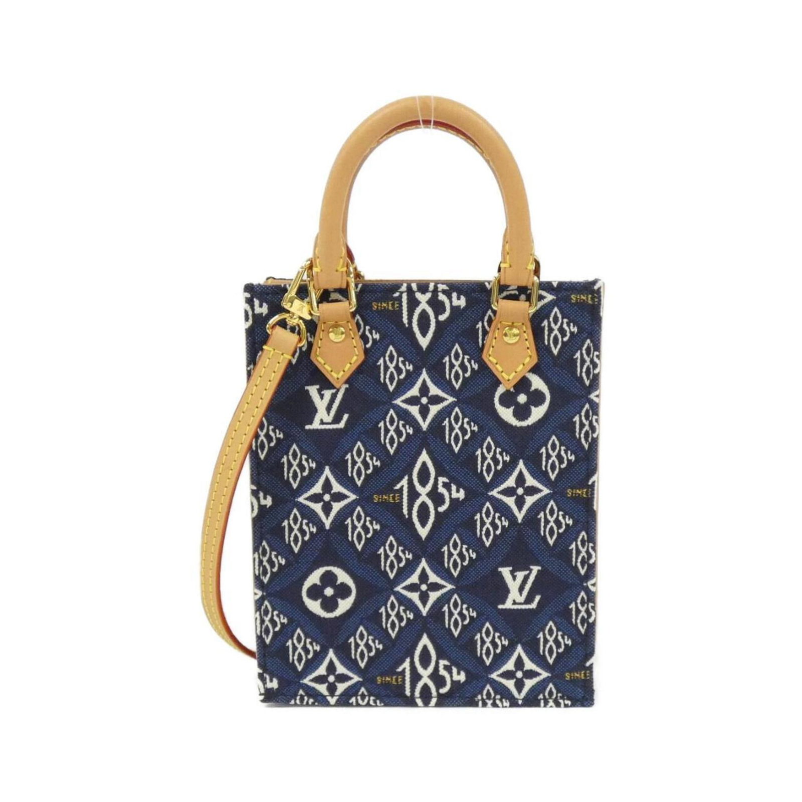 Jacquard Vuitton Louis Handbag: Jacquard Vuitton Louis Handbag Blue and Navy Jacquard Vuitton Louis Handbag. This stylish handbag features a unique Jacquard design, made from high-quality materials, with a classic size and sleek
