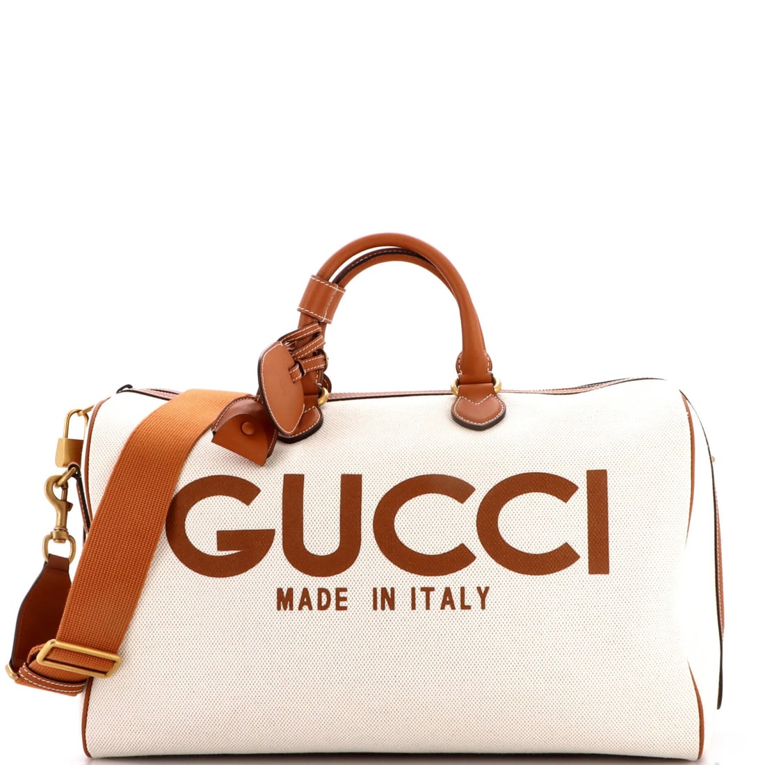 Gucci Logo Convertible Duffle Bag Printed Canvas Large (1 of 7)