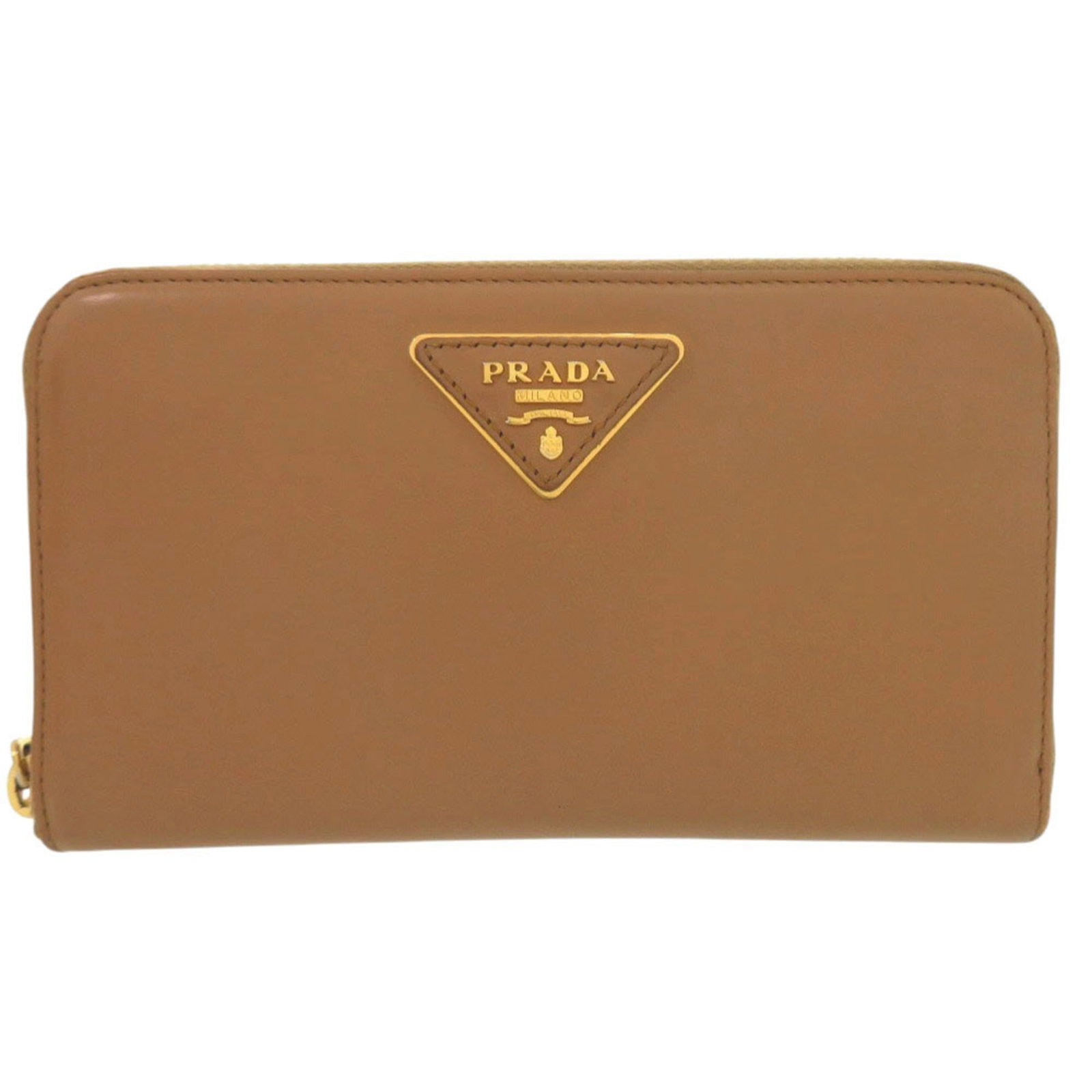 Prada Long Wallet (Bi-Fold) Leather: Prada Long Wallet (Bi-Fold) Leather Prada Long Wallet (Bi-Fold) Leather, crafted from high-quality Italian leather, boasts a classic bi-fold design with clean lines and understated elegance. Measuring