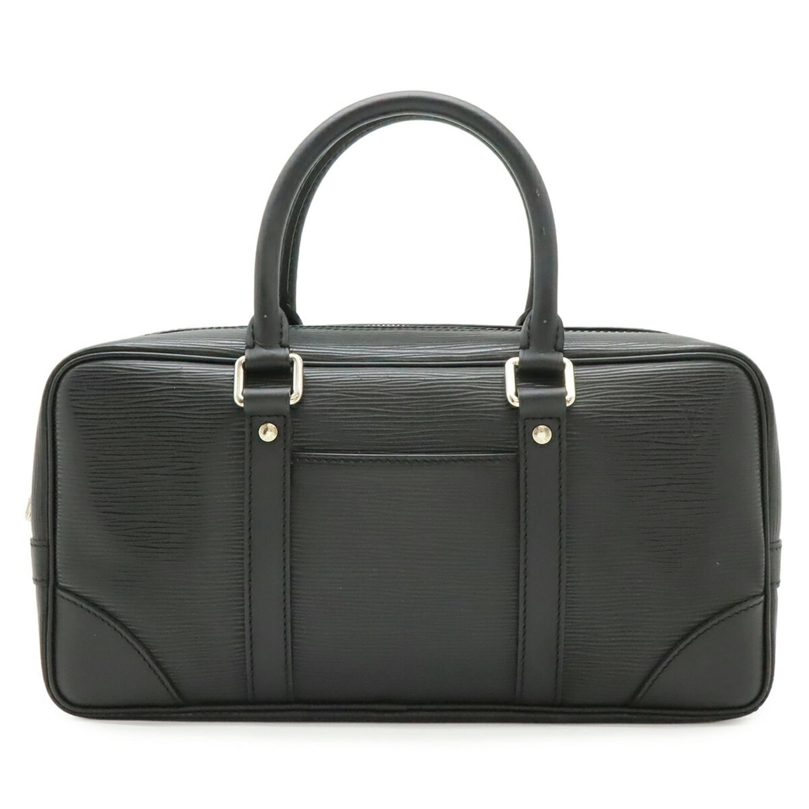 Louis Vuitton Handbag Epi Leather: Louis Vuitton Handbag Epi Leather Black Epi Leather Louis Vuitton Handbag. Made from high-quality Epi leather, this classic handbag features a timeless design with clean lines and a sophisticated
