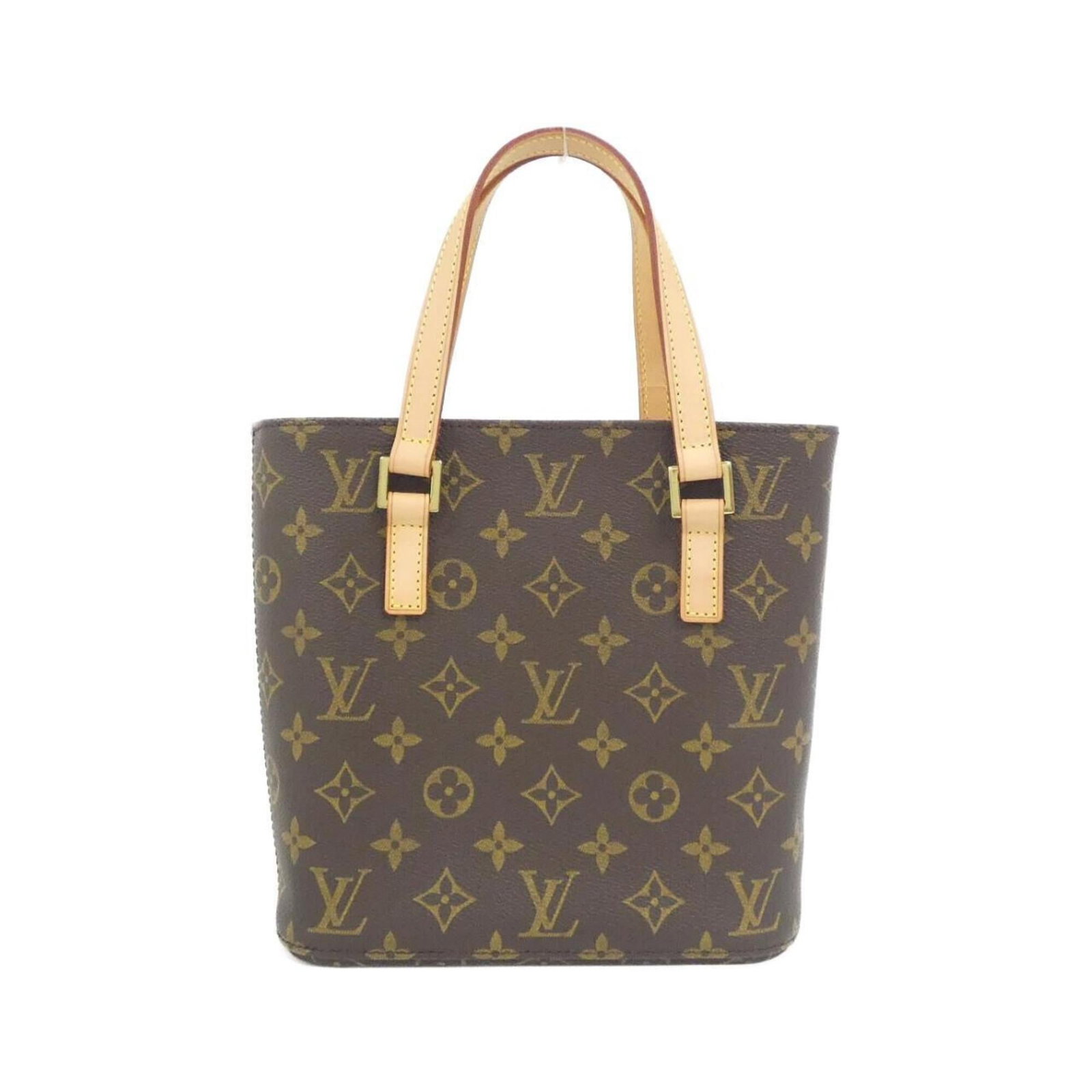 Canvas Coated Louis Vuitton Handbag: Canvas Coated Louis Vuitton Handbag Canvas Coated Louis Vuitton Handbag features a unique coated canvas material and gold hardware, adding a touch of elegance to its classic design. Measuring 20cm x