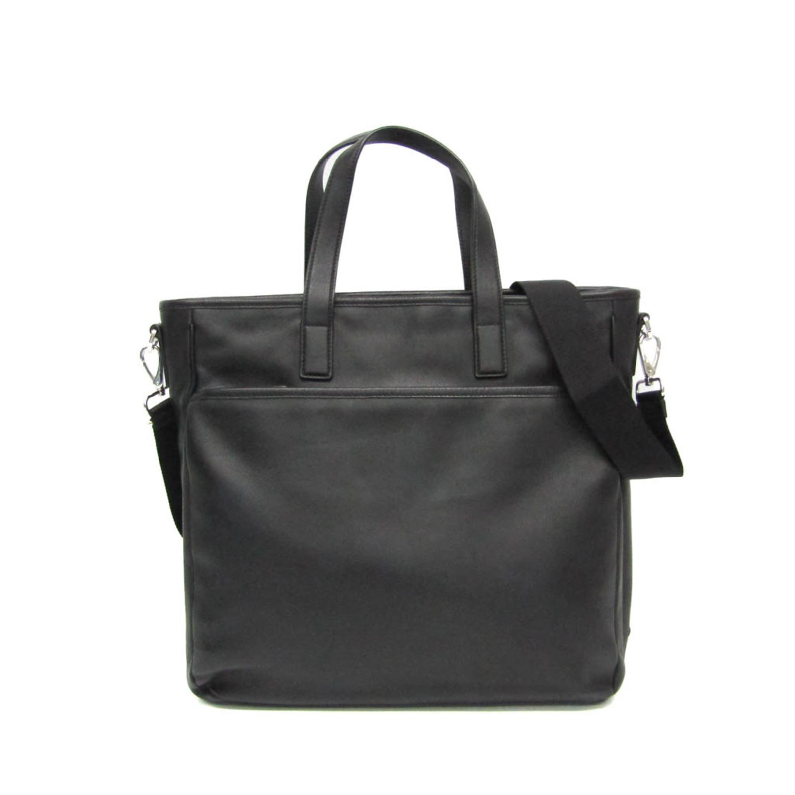 Shoulder Bag Prada Leather Handbag: Shoulder Bag Prada Leather Handbag Black Prada leather shoulder bag with clean lines and classic design, measuring 32cm x 35cm x 10.5cm. Features a long strap length of 112cm for adjustable comfort an