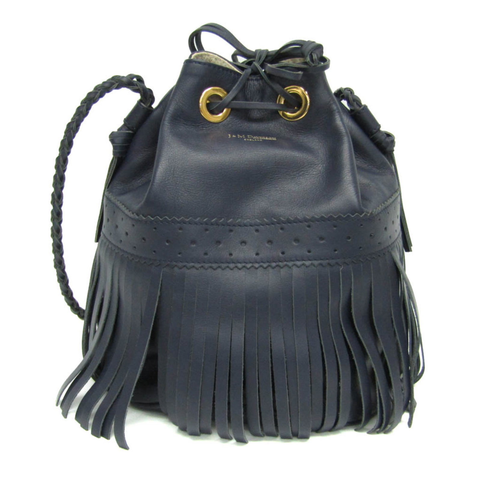 Shoulder Leather Bag Davidson J M: Shoulder Leather Bag Davidson J M The Davidson J M Carnival L shoulder bag features high-quality navy leather construction, with a sturdy strap length of 61cm. Weighing in at 540g, this stylish