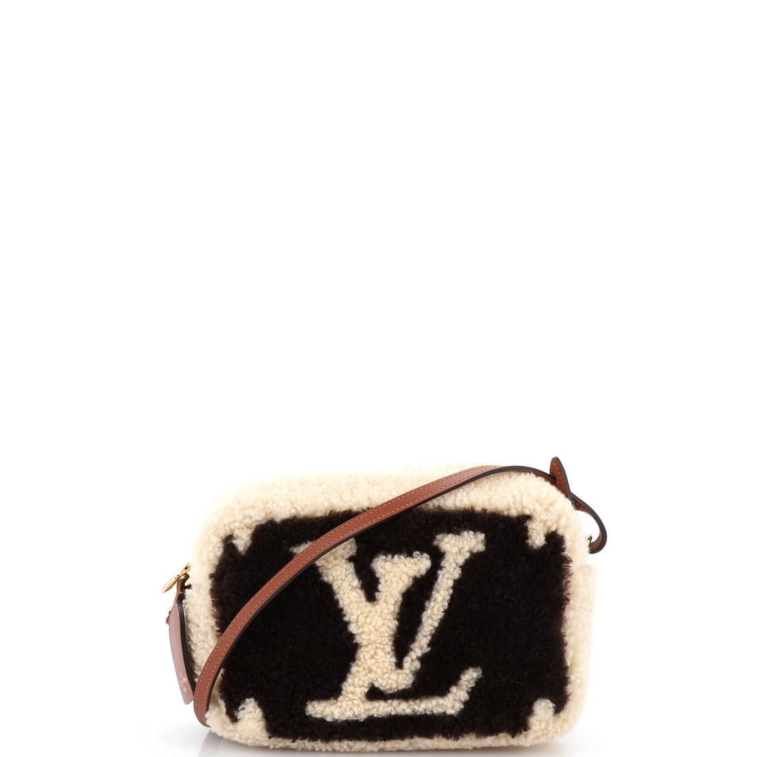 Teddy Fleece Giant Monogram Beach Pouch Louis (1 of 6)